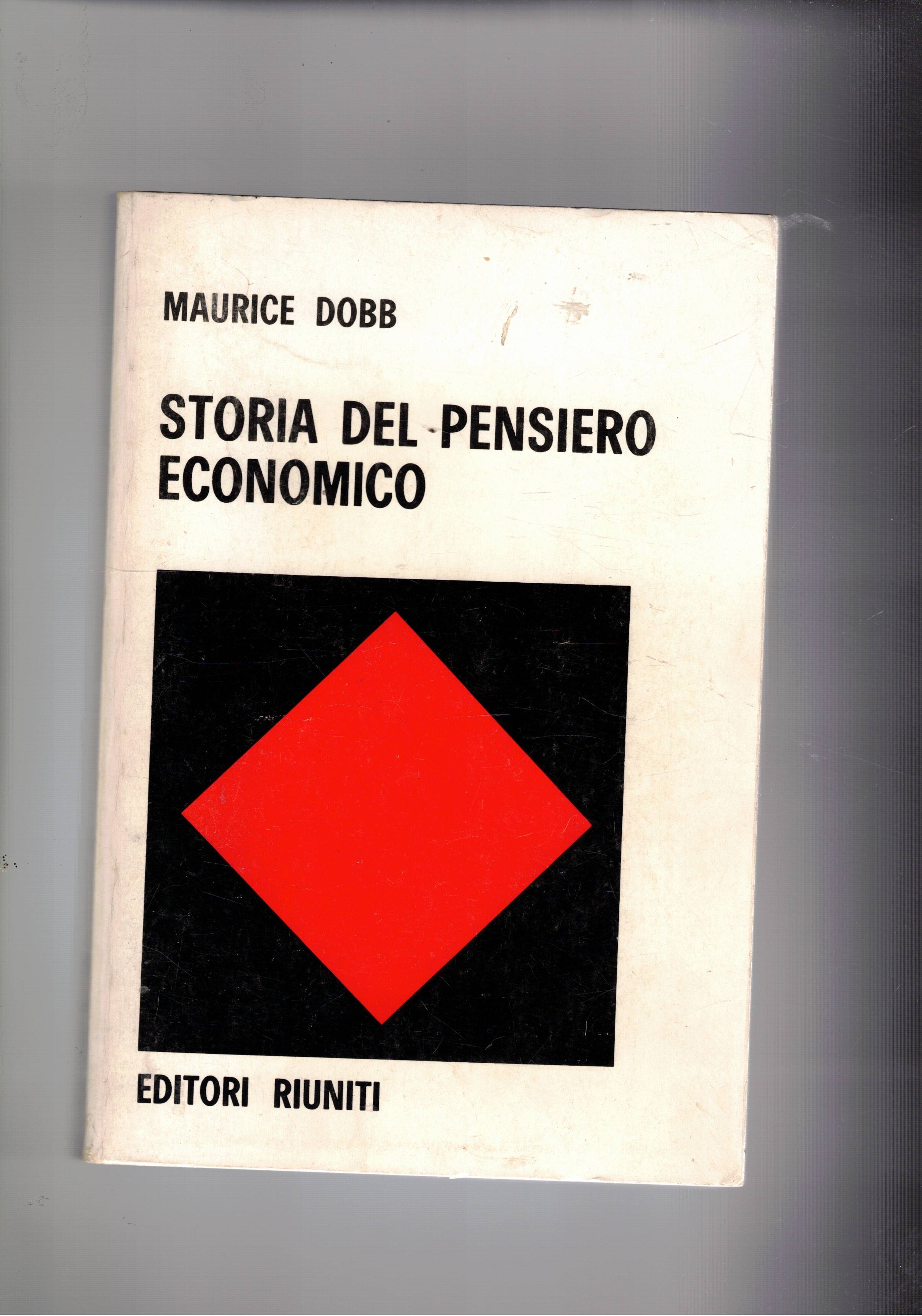 Storia del pensiero economico.