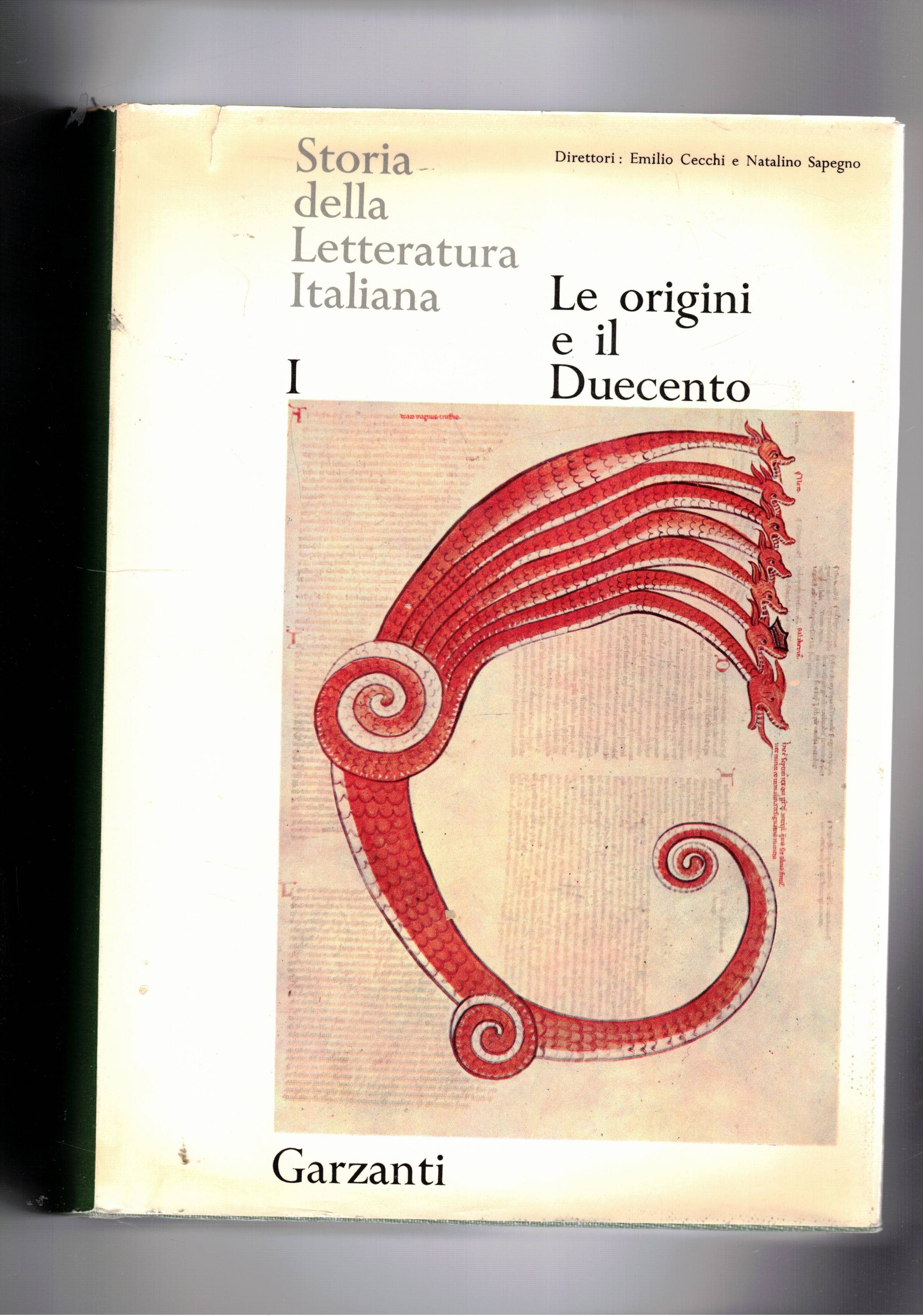 Storia della letteratura italiana. Vol. I°-IX° (da Le origini e …