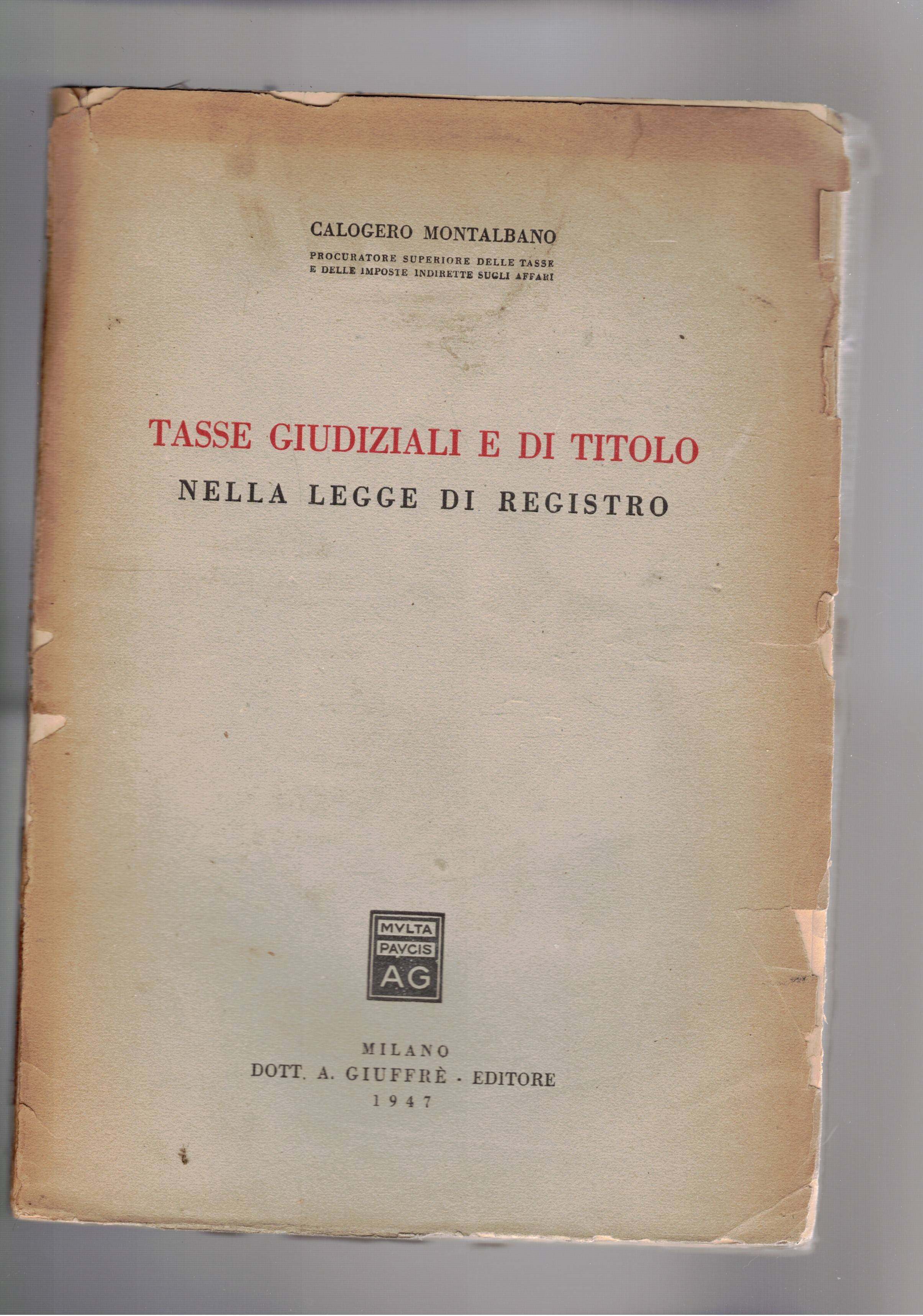 Tasse giudiziali e di titolo nella legge di registro.
