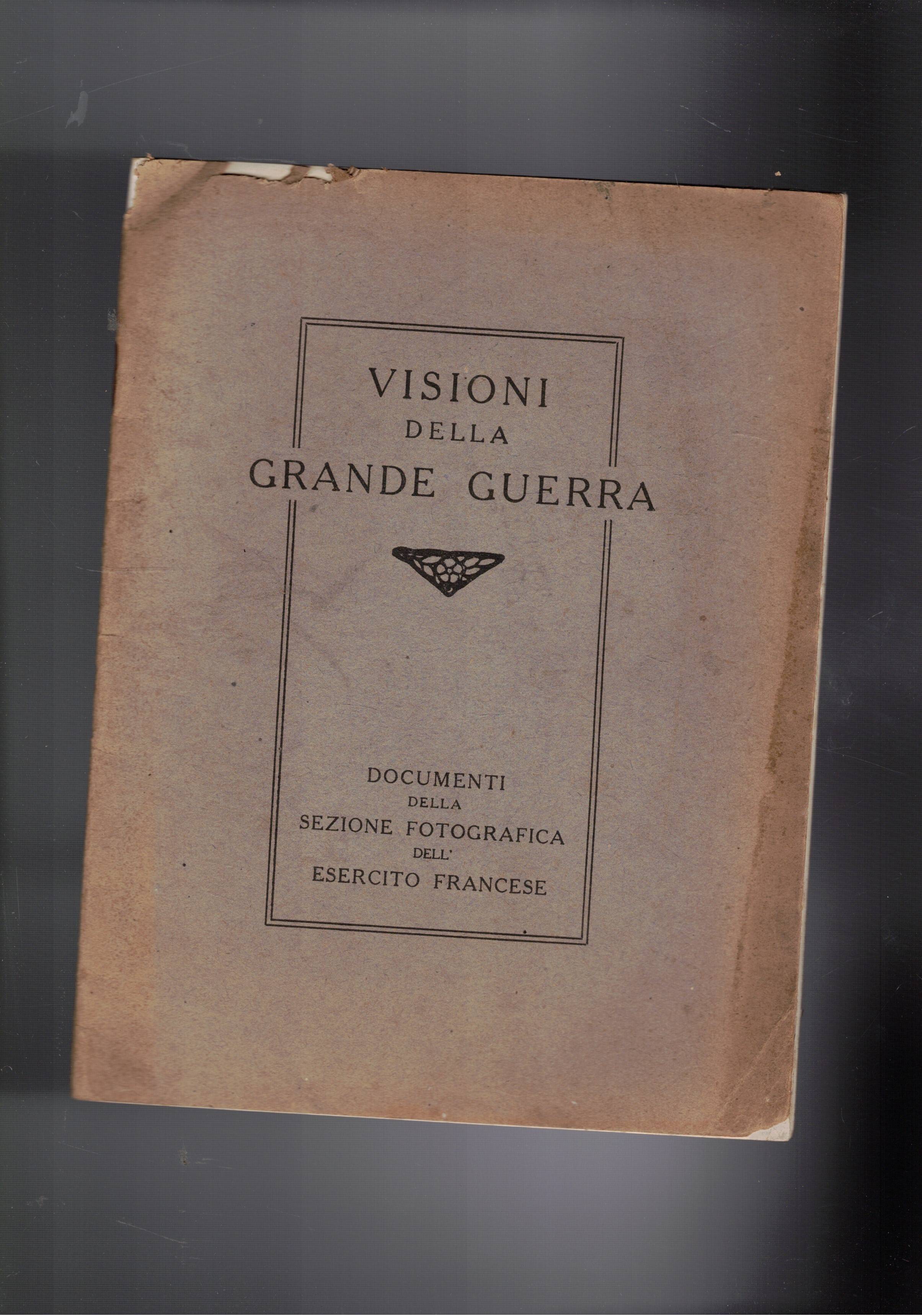 Visioni della grande guerra. Documenti della sezione fotografica dell'esercito grancese.