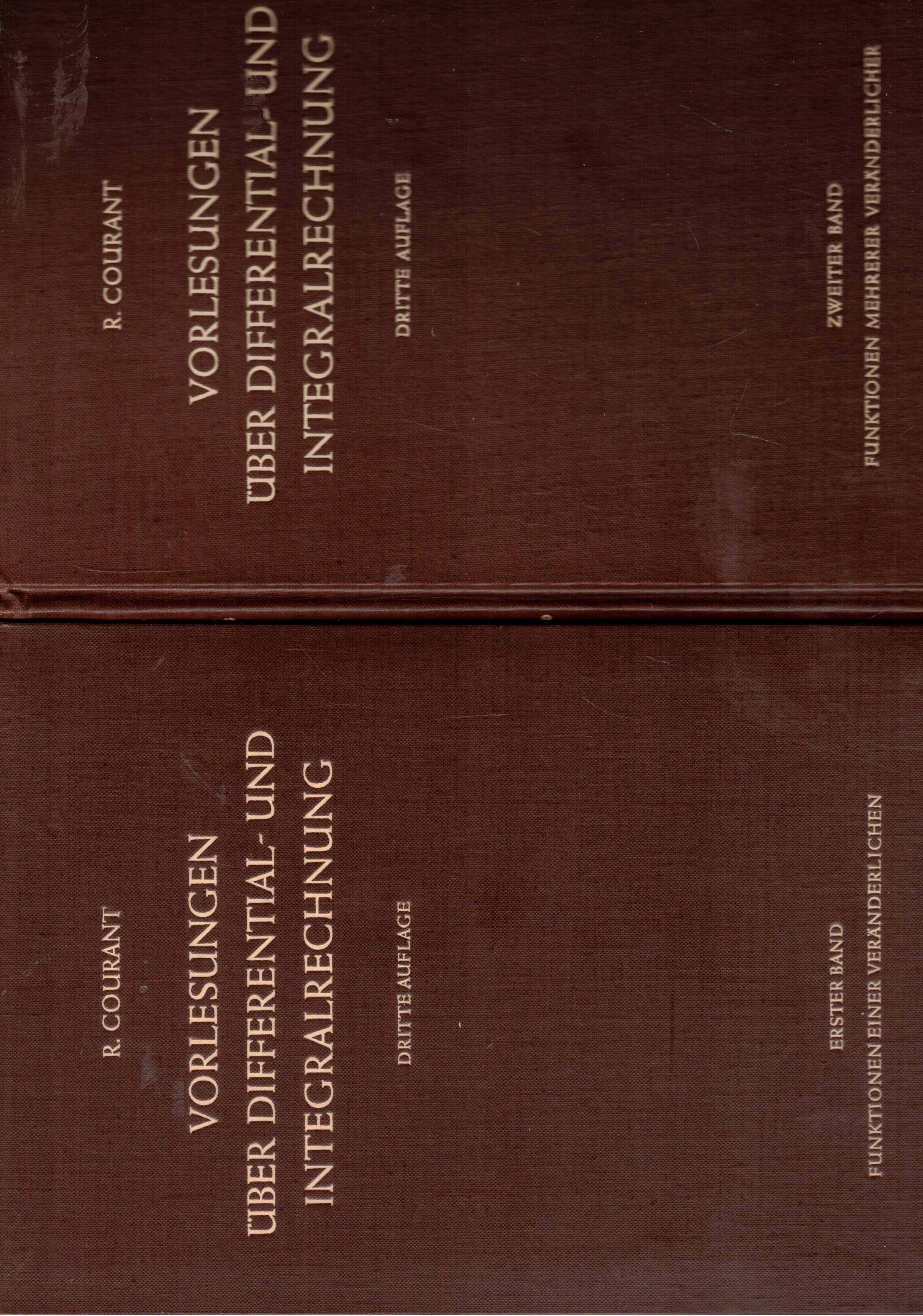 Vorlesungen uber differential-und integralrechung. Erster band Funktionen einer veranderlichen. band …