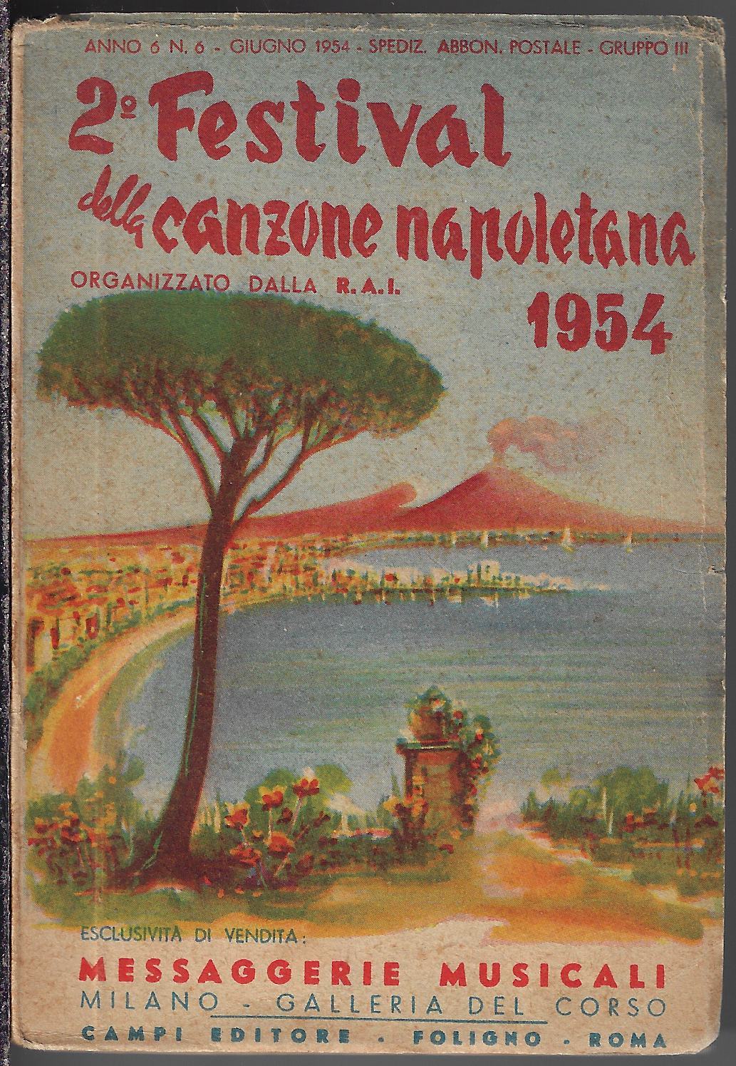 2^ Festival della canzone napoletana: 1954