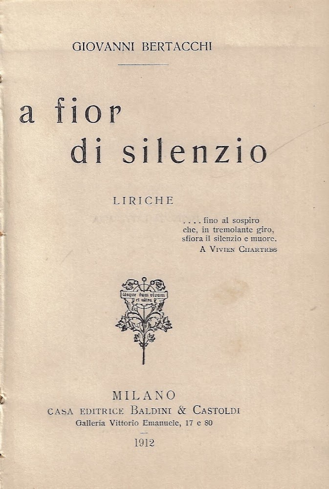 A fior di silenzio : liriche