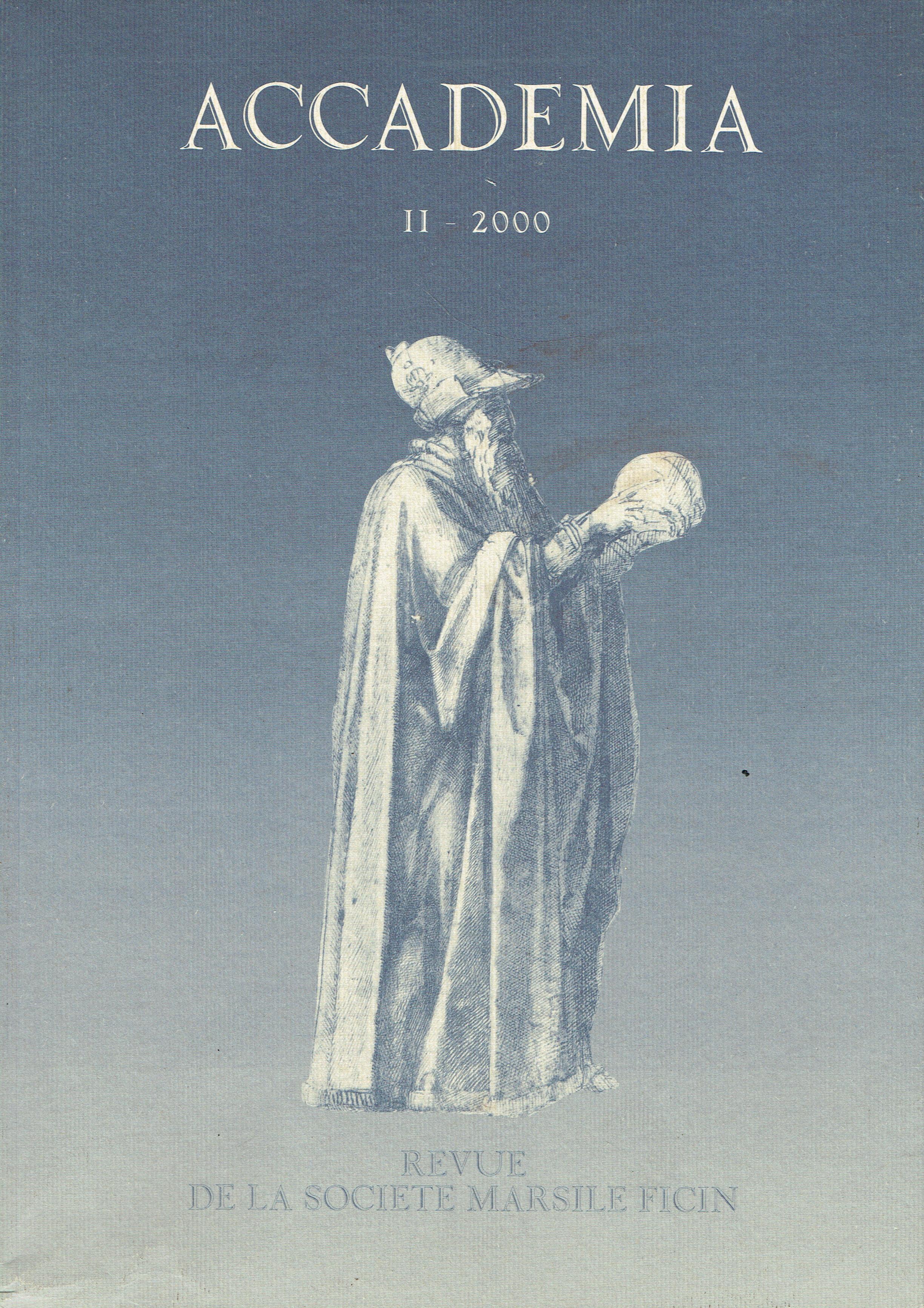 Accademia: revue de la Société Marsile Ficin, II, 2000