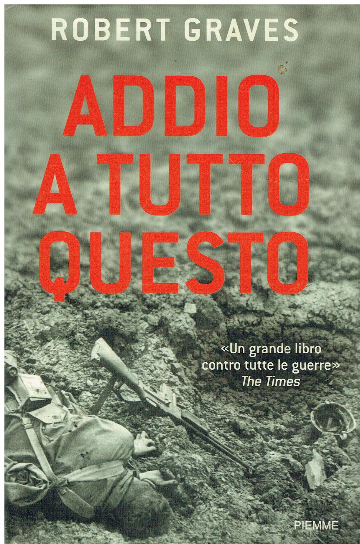 Addio a tutto questo