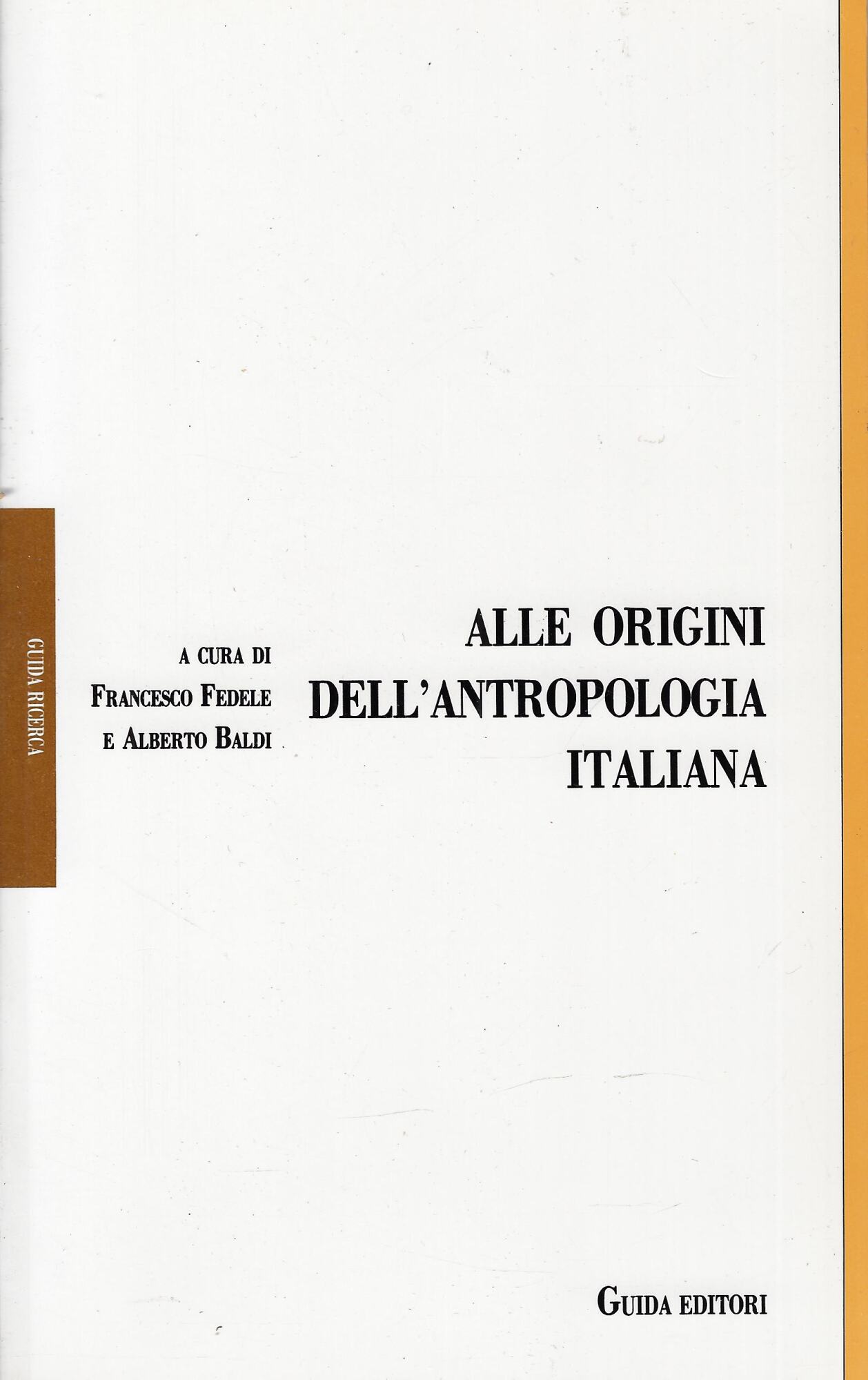 Alle origini dell'antropologia italiana