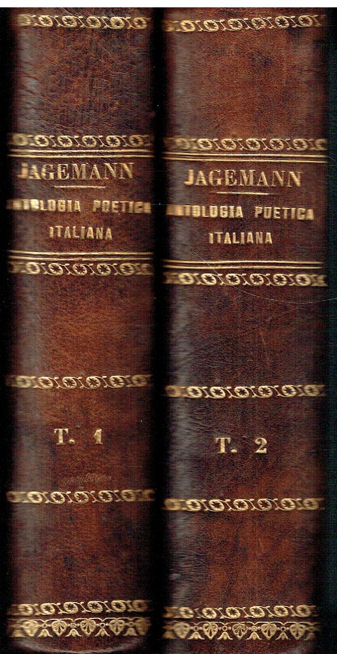 Antologia poetica italiana, 1 e 2 tomo