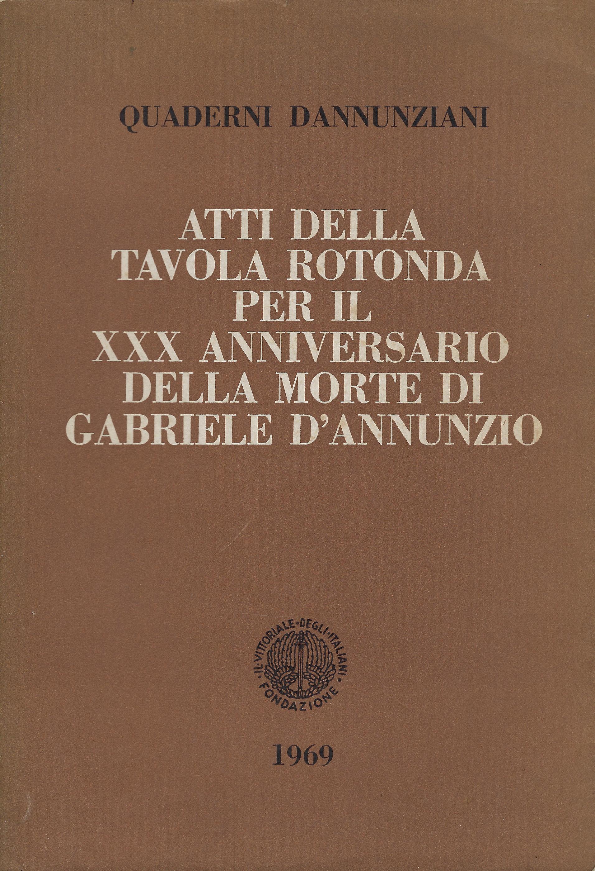 Atti della tavola rotonda per il XXX anniversario della morte …