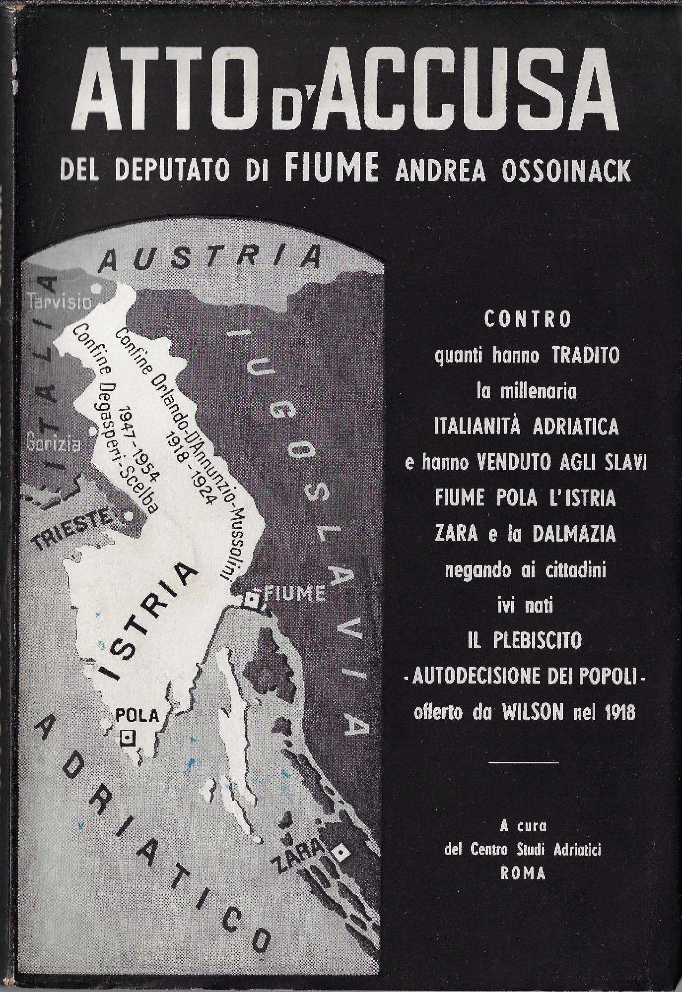 Atto d'accusa del deputato di Fiume Andrea Ossoinack