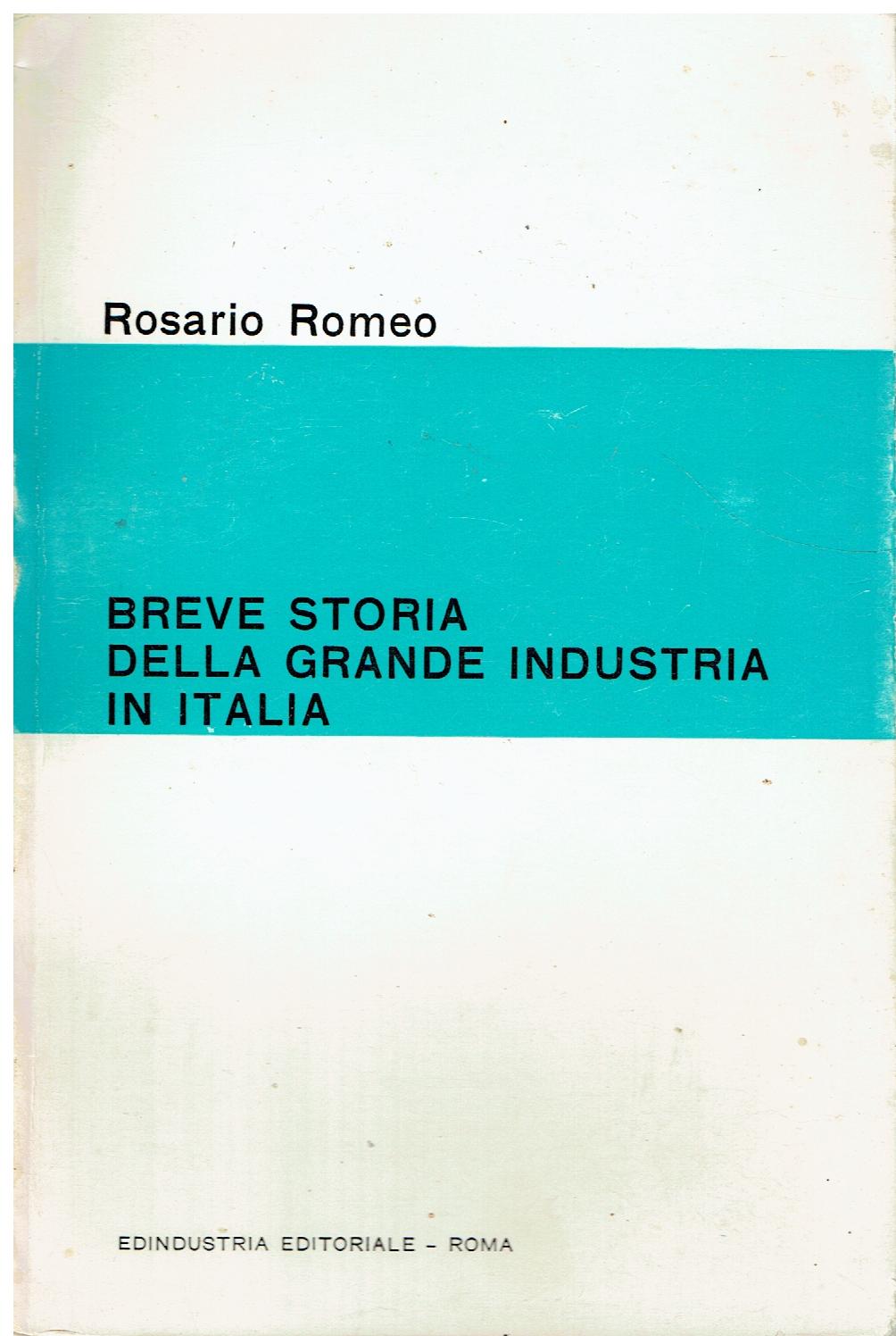 Breve storia della grande industria in Italia