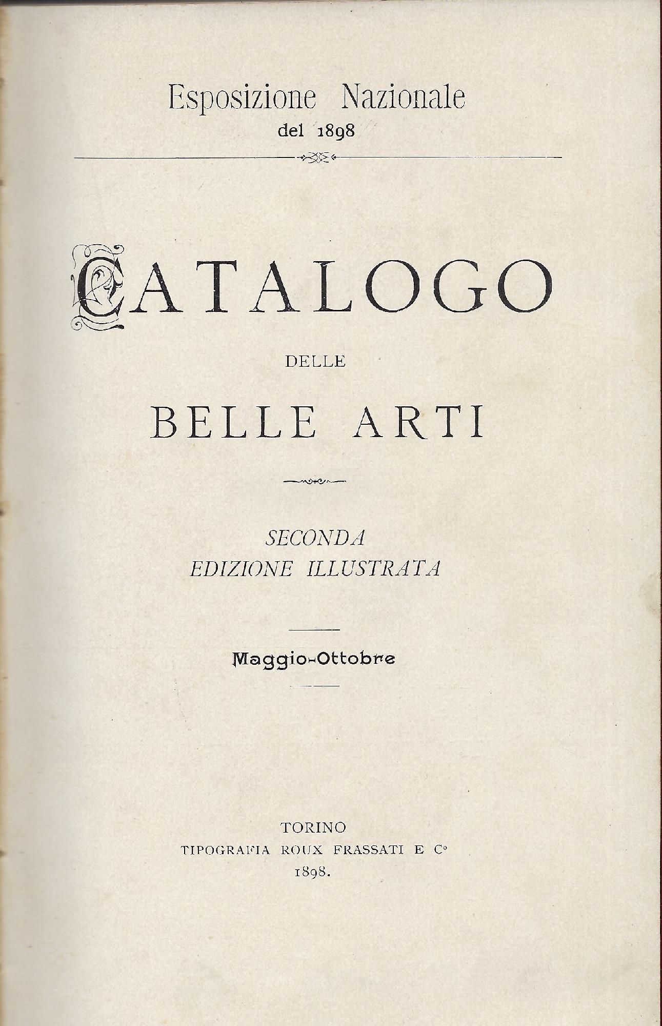 Catalogo delle Belle Arti : maggio-ottobre