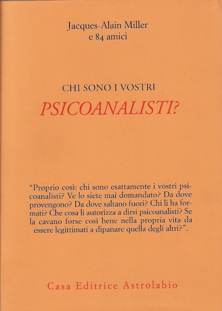 Chi sono i vostri psicoanalisti?