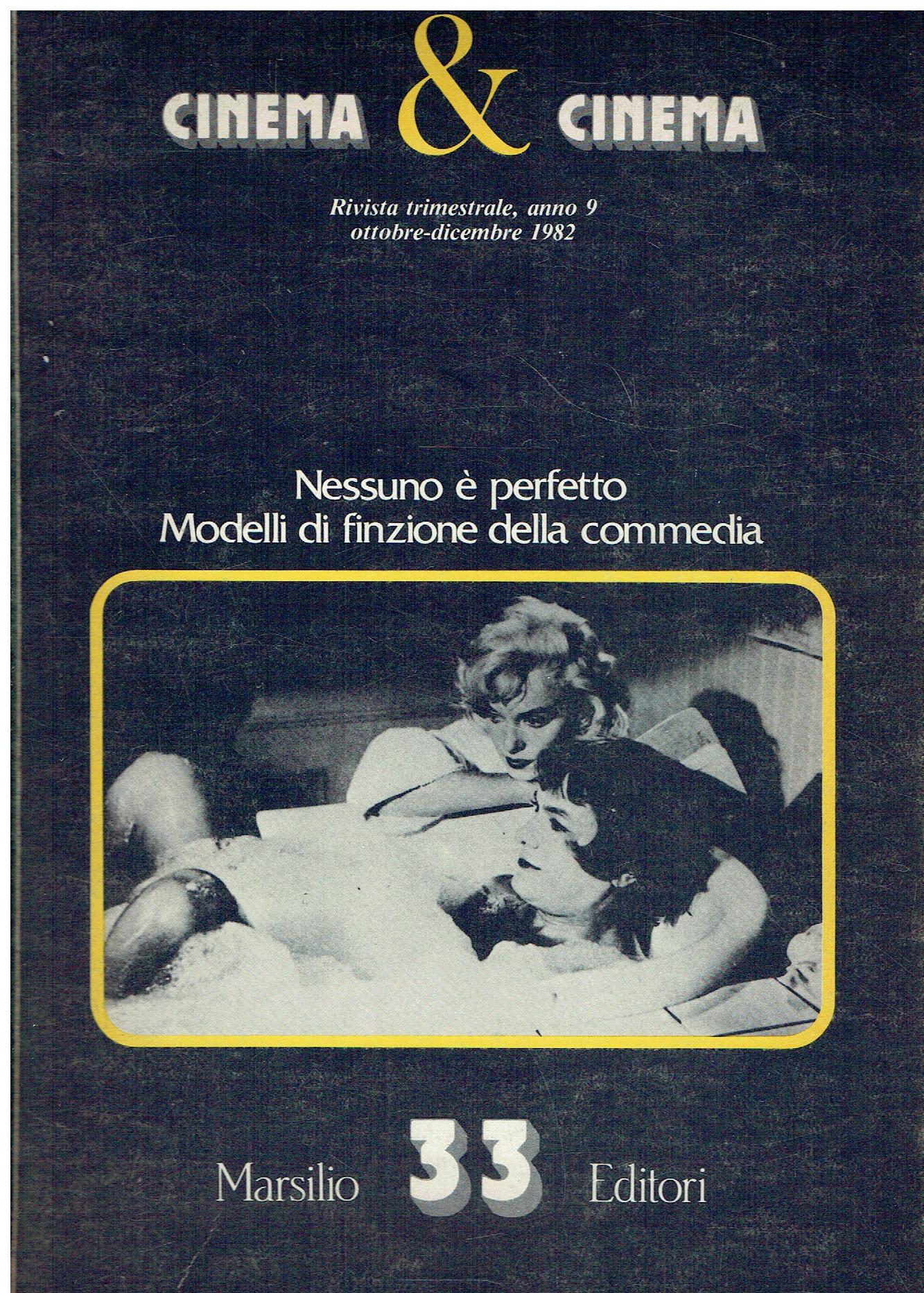 Cinema &amp; cinema n. 33 1982. Nessuno è perfetto Modelli …