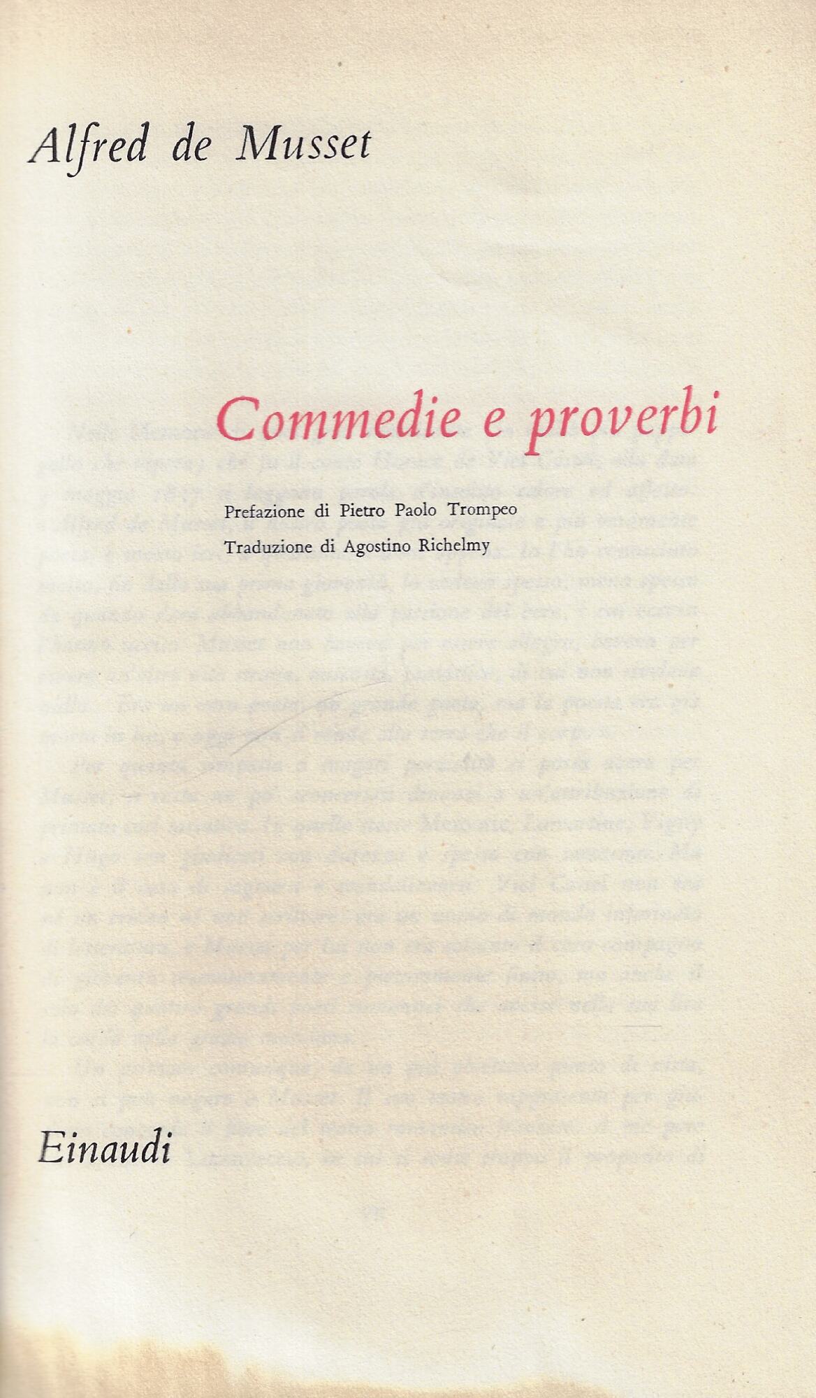 Commedie e proverbi