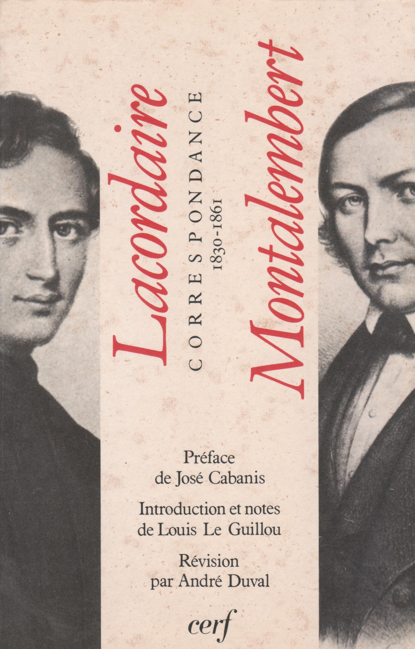 Correspondance inedite : 1830-1861