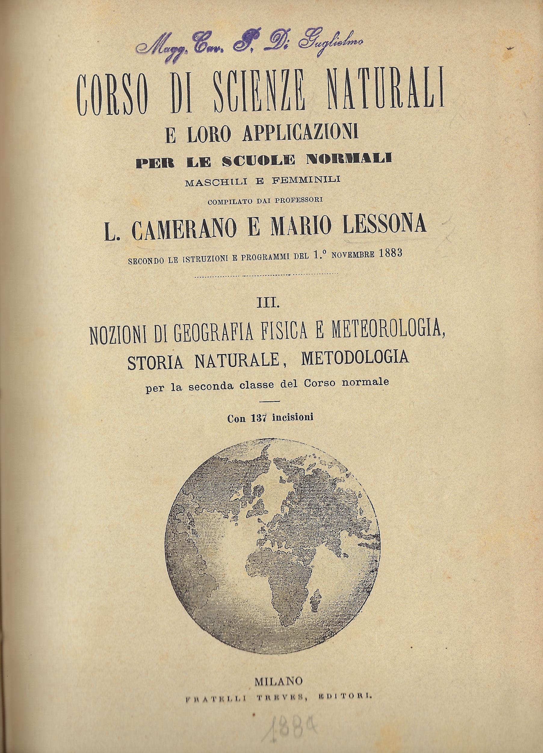 Corso di scienze naturali e loro applicazioni per le scuole …