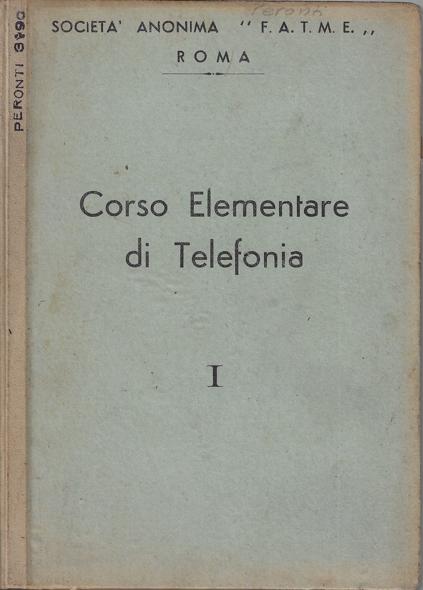 Corso elementare di telefonia