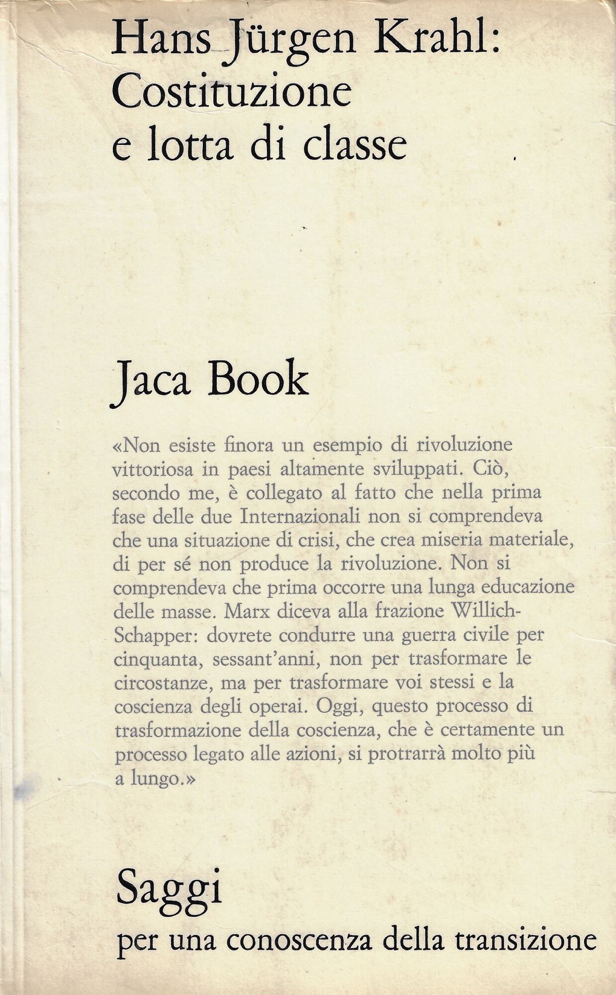 Costituzione e lotta di classe