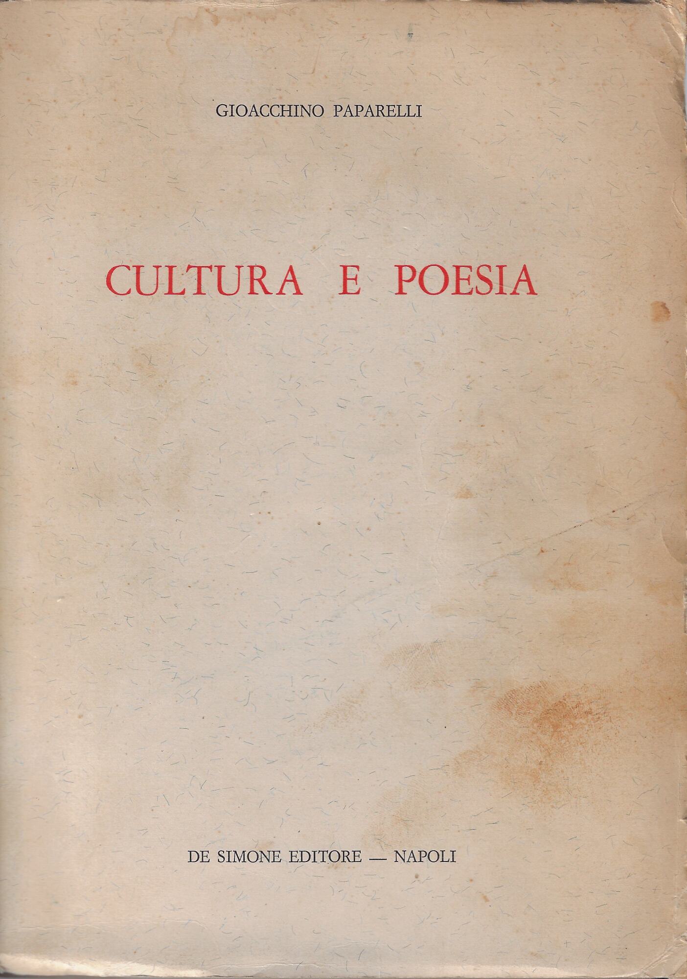 Cultura e poesia