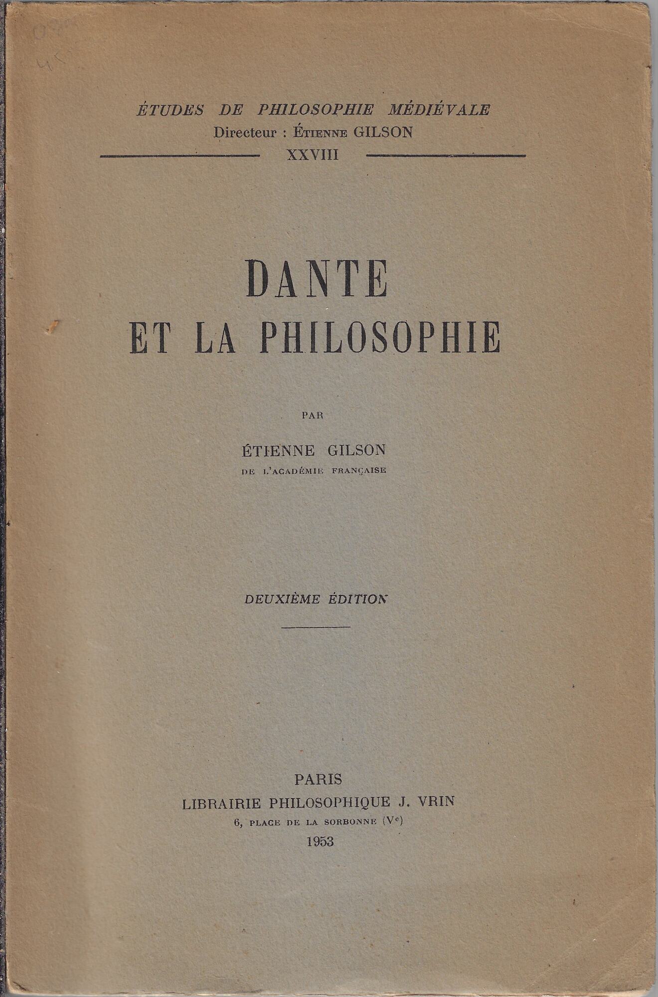 Dante et la philosophie