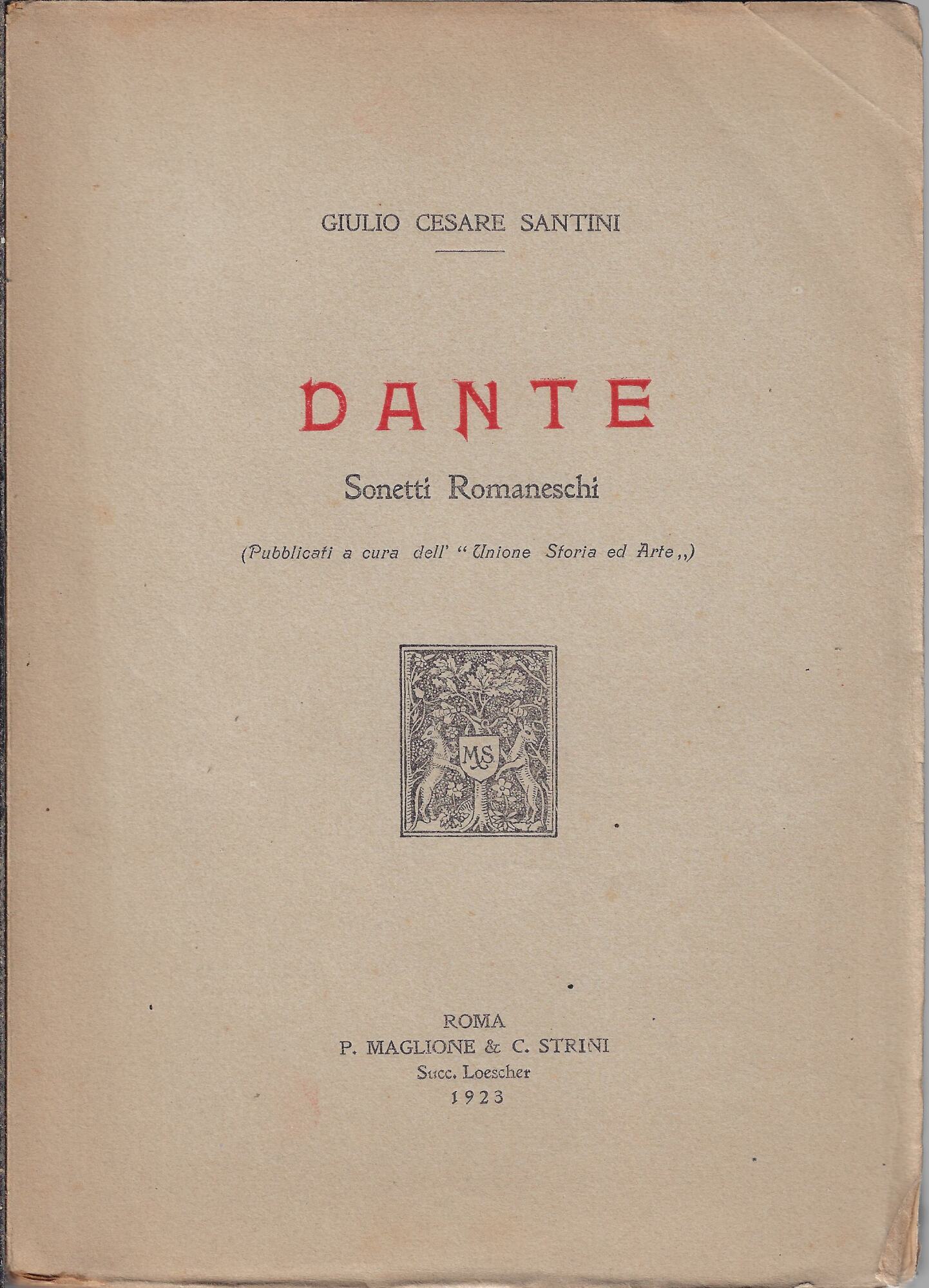 Dante : sonetti romaneschi