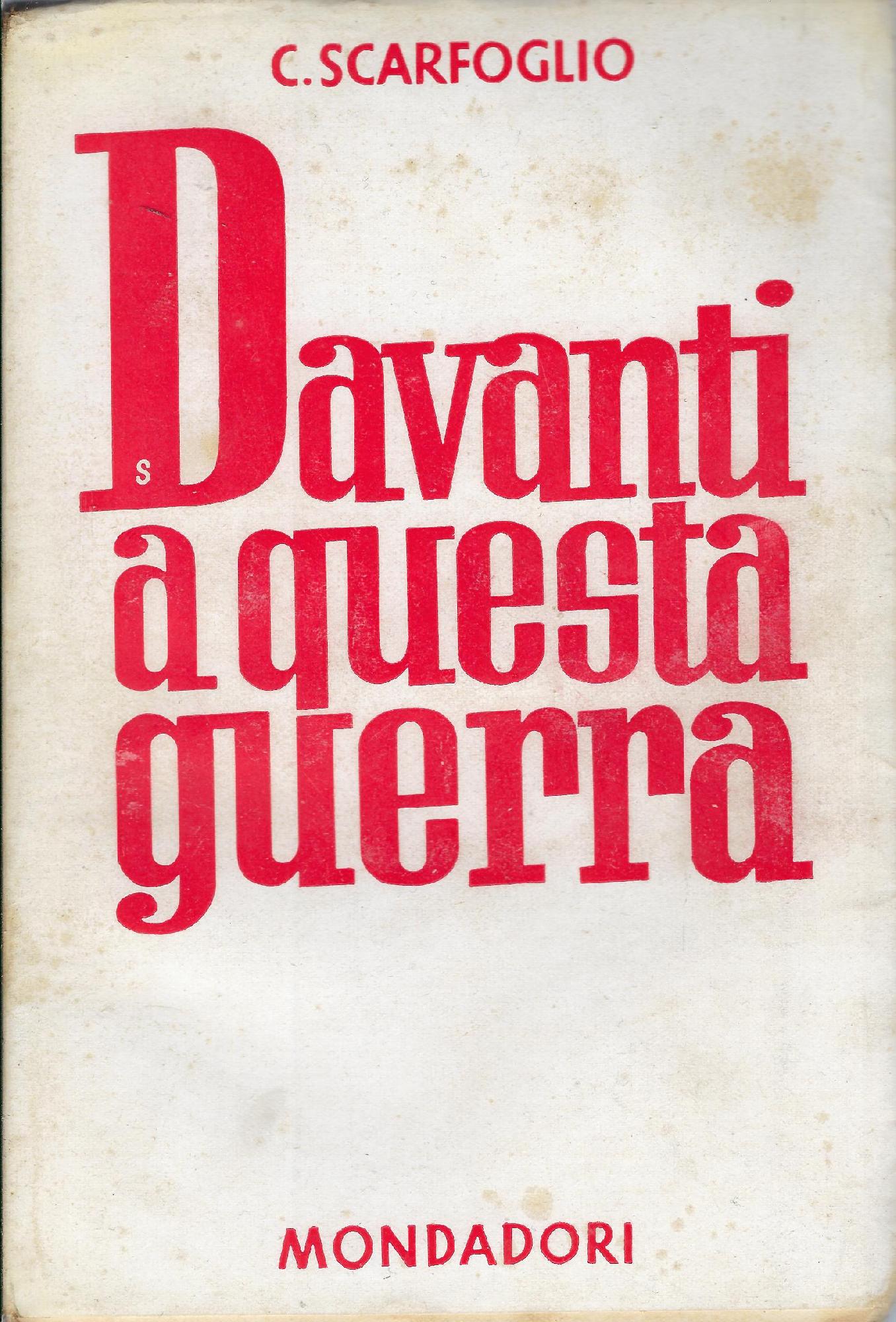 Davanti a questa guerra