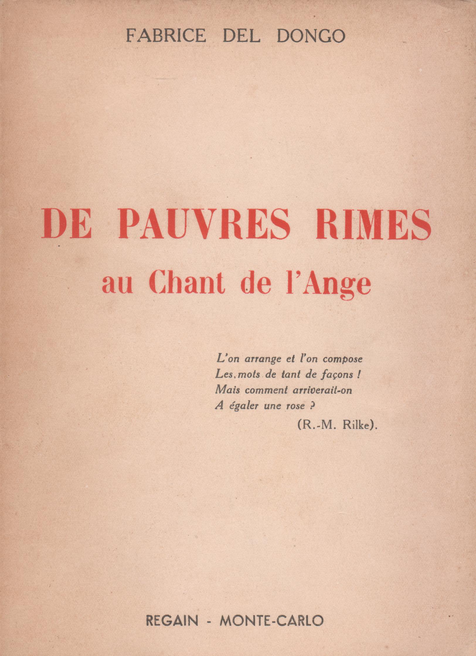 De pauvres rimes au chant de l'ange