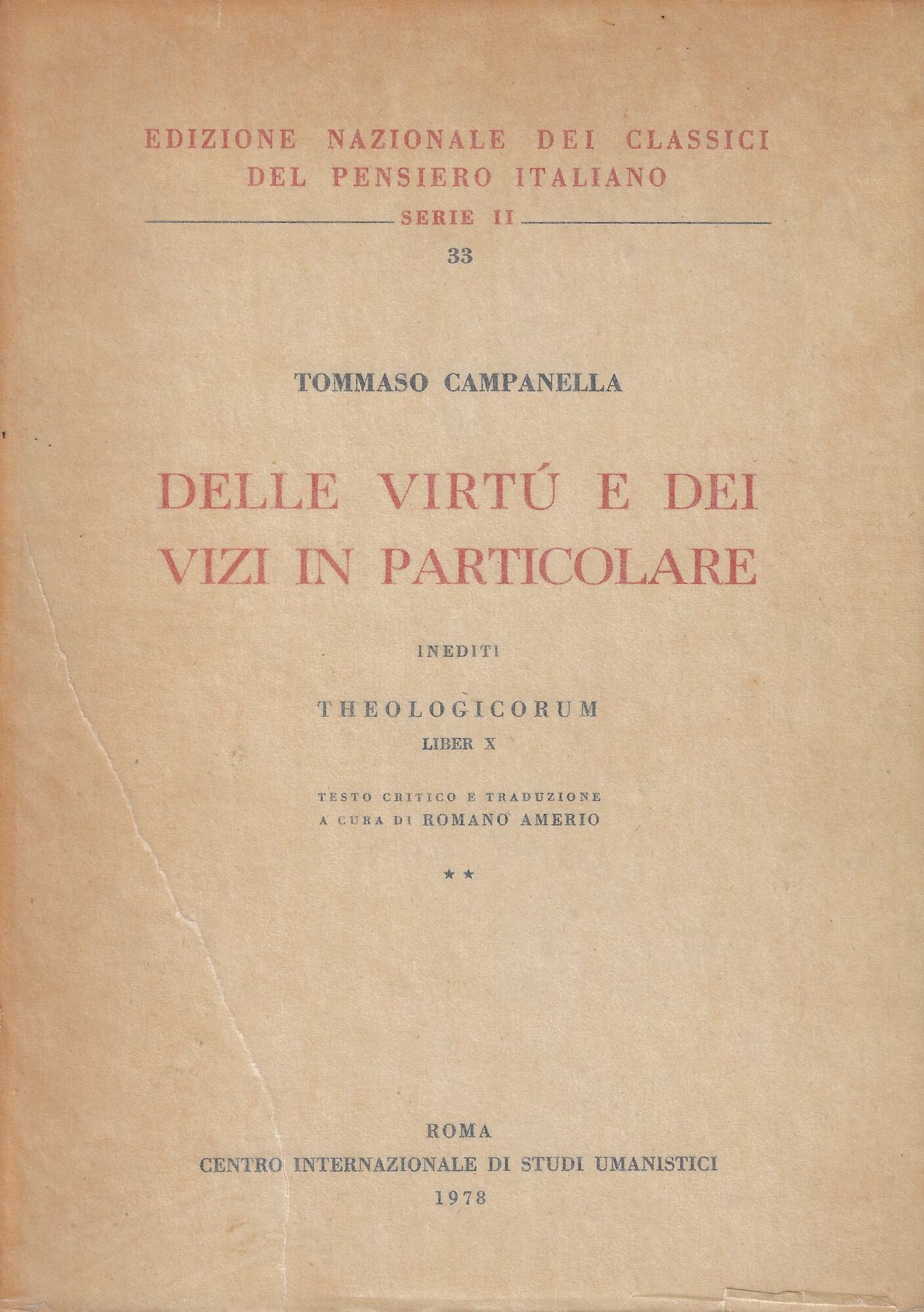 Delle virtú e dei vizi in particolare : inediti : …
