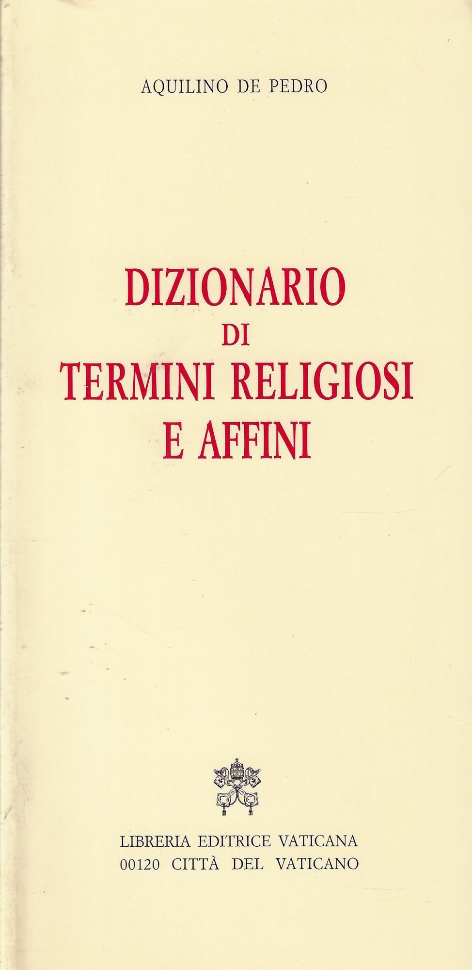 Dizionario di termini religiosi e affini