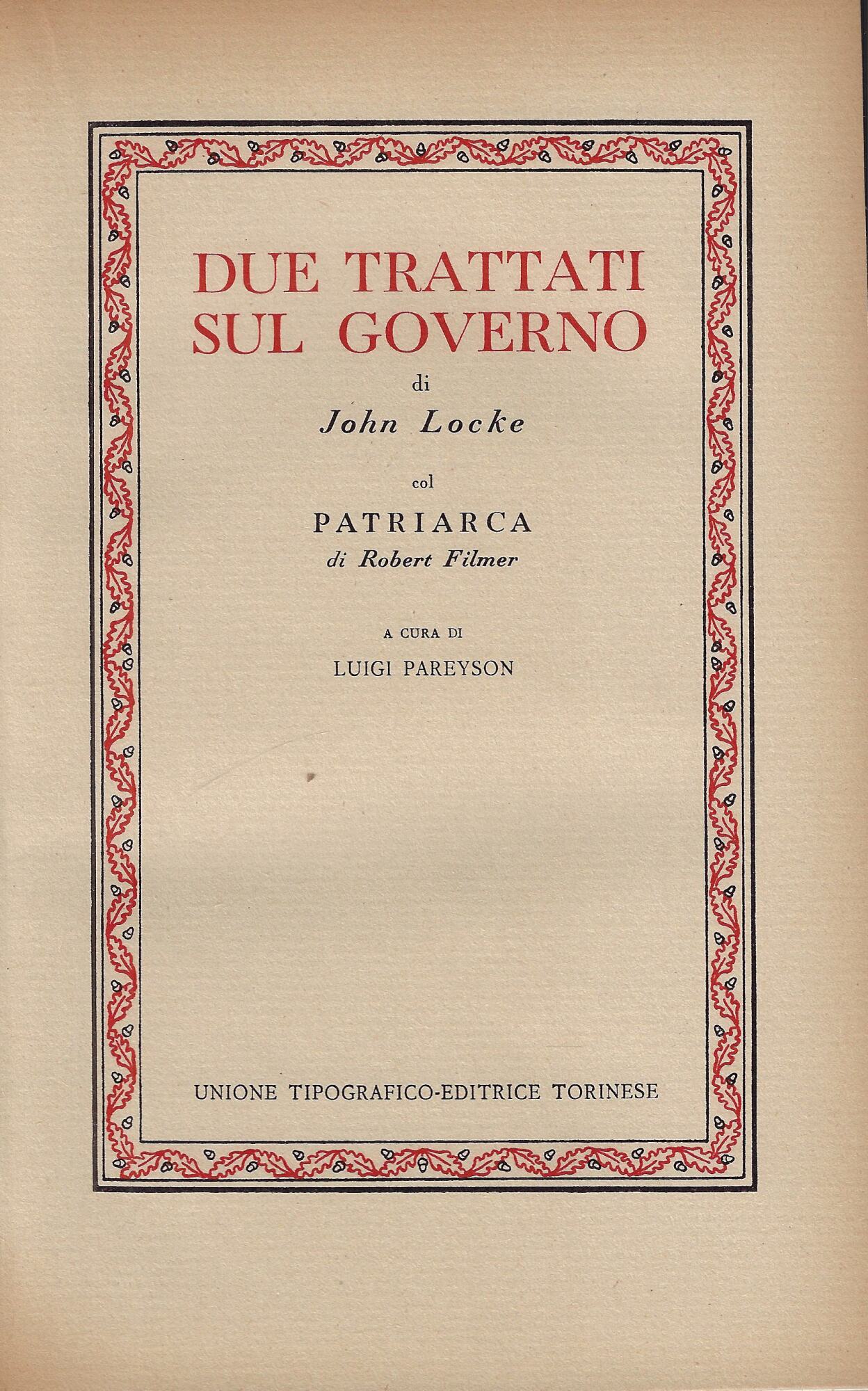 Due trattati sul governo
