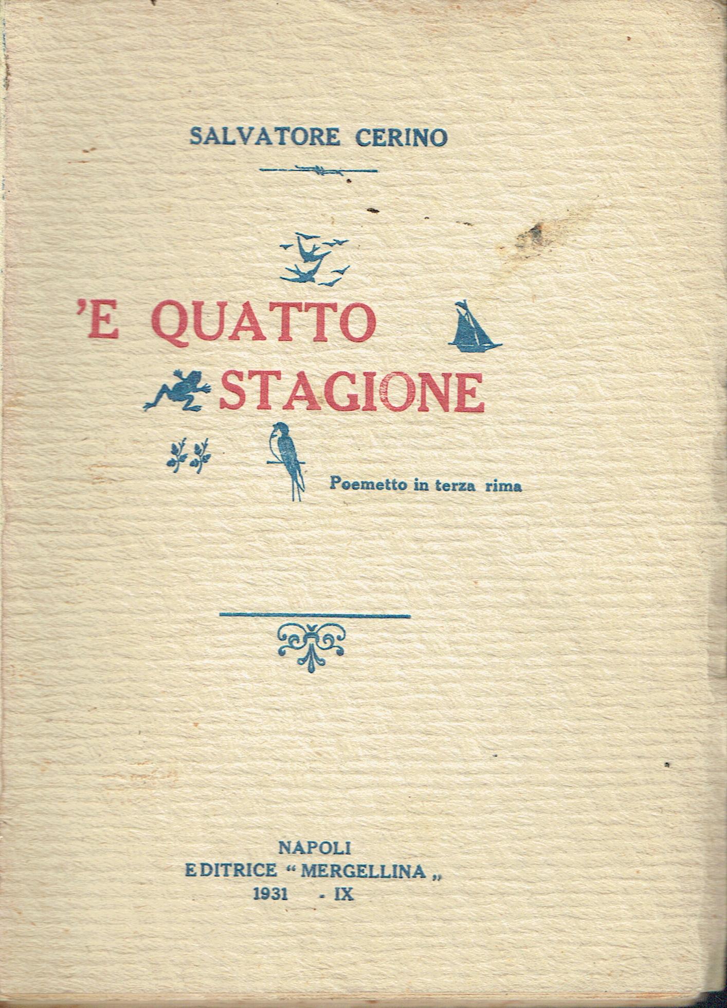 'E quatto stagione : poemetto in terza rima