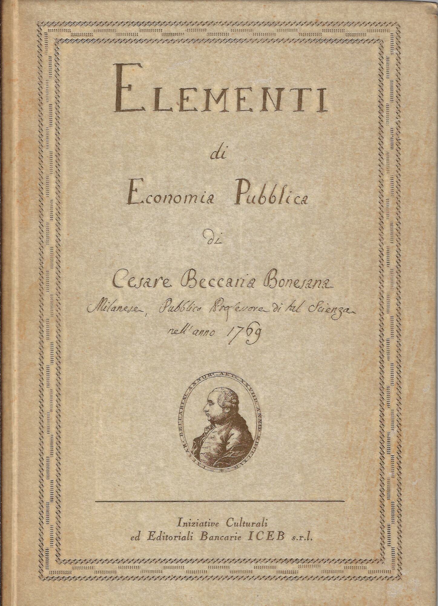 Elementi di economia pubblica (rist. anastatica)