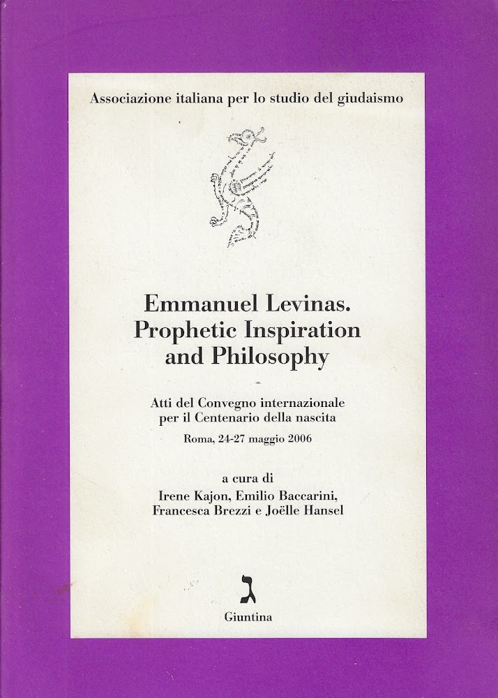 Emmanuel Levinas. Prophetic inspiration and philosophy