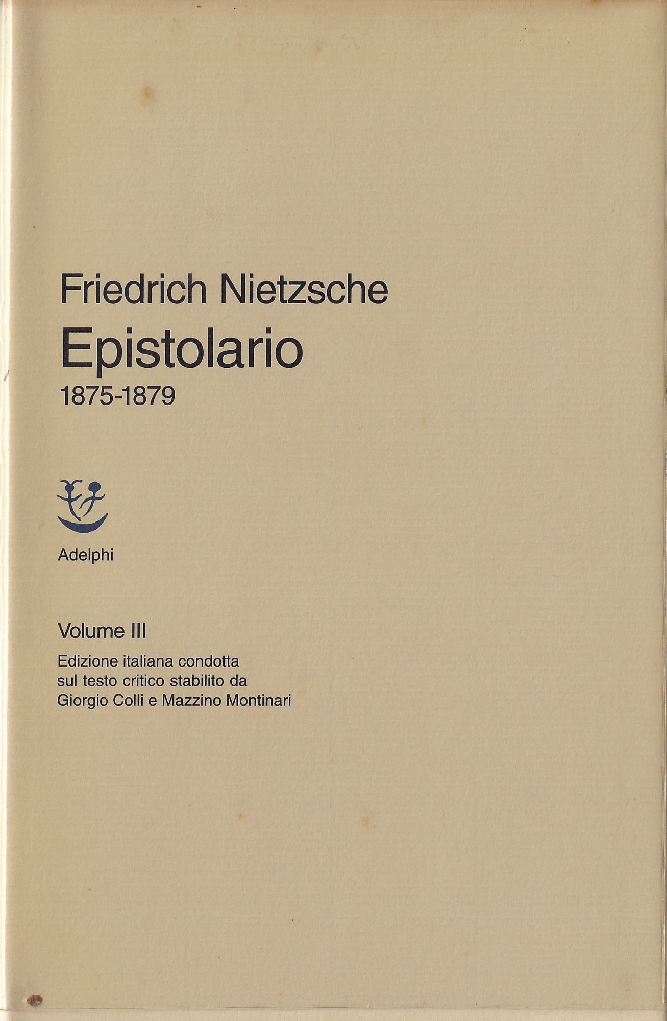 Epistolario. 1875 - 1879 (Vol. 3)