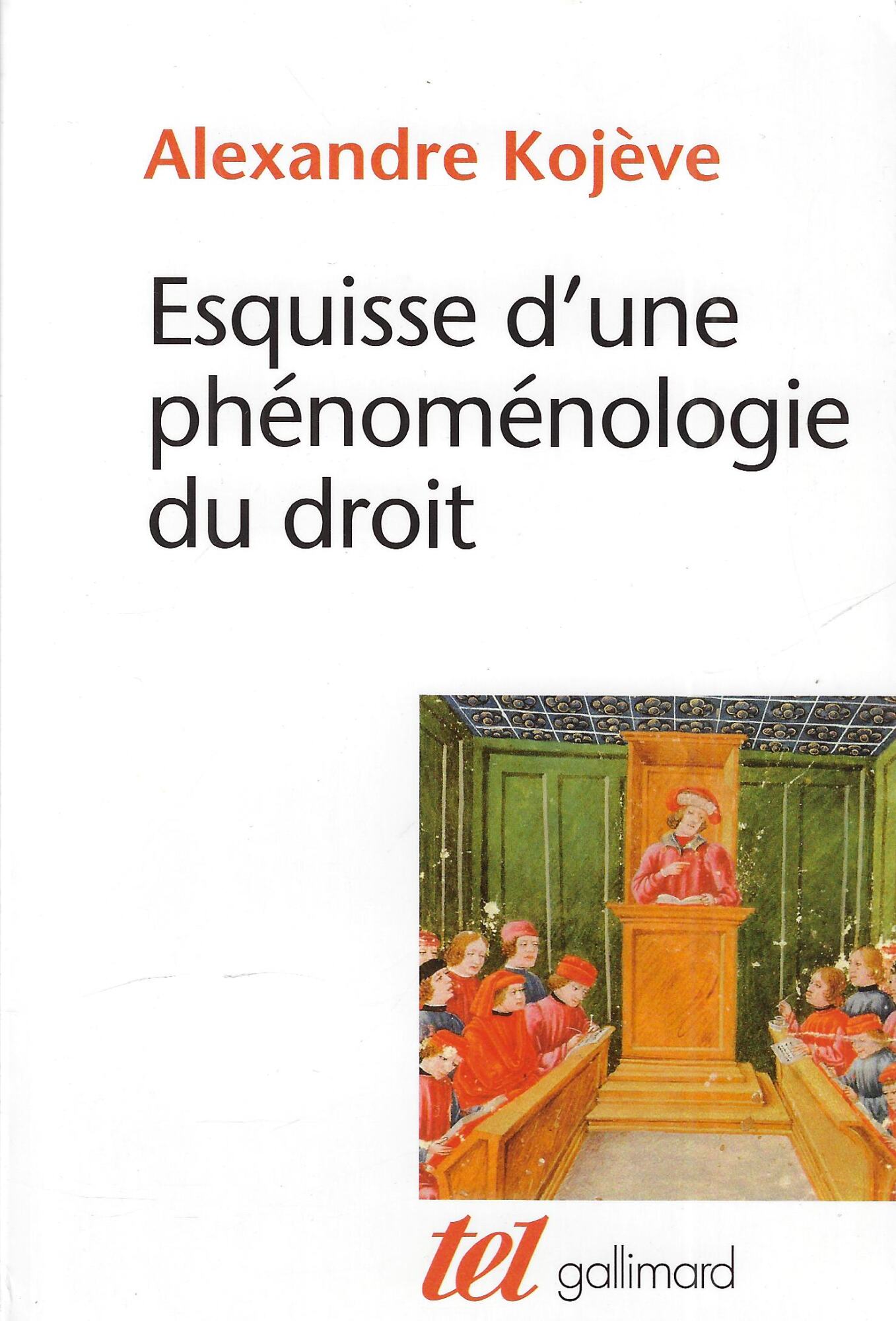 Esquisse d'une phénoménologie du Droit: Exposé provisoire