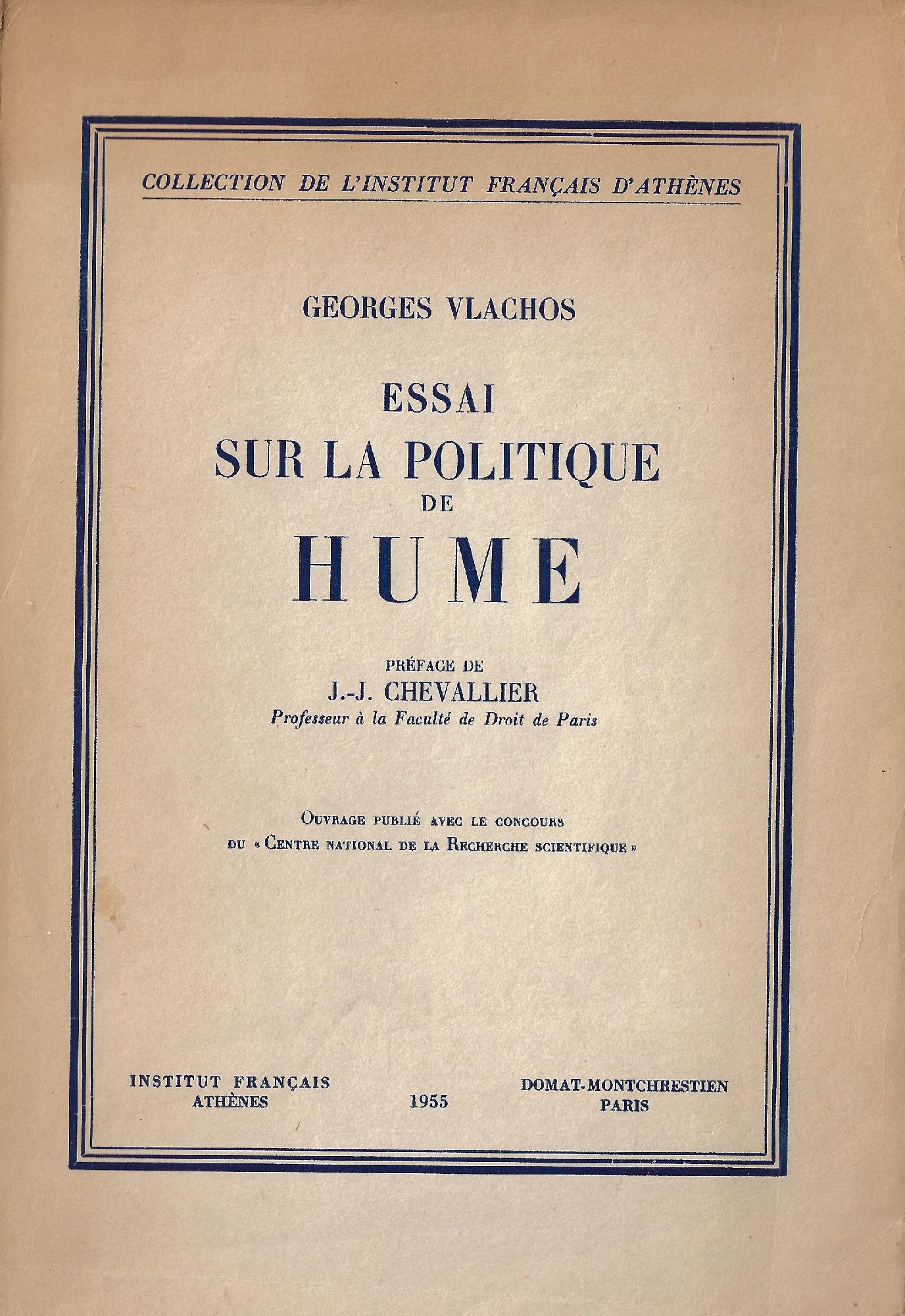 Essai sur la politique de Hume