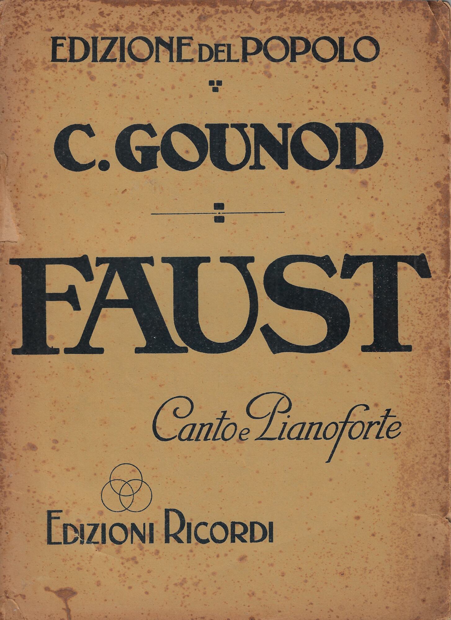Faust : dramma lirico in cinque atti di Giulio Barbier …