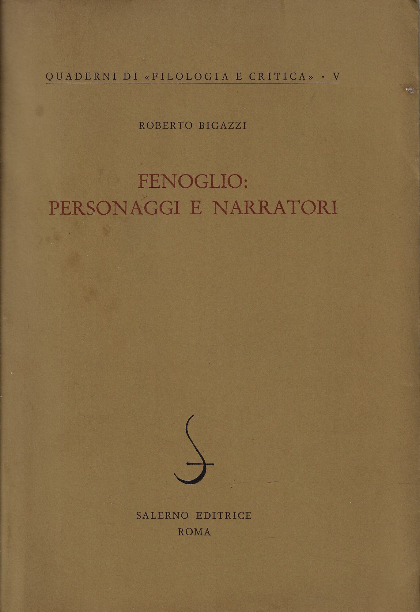 Fenoglio : personaggi e narratori