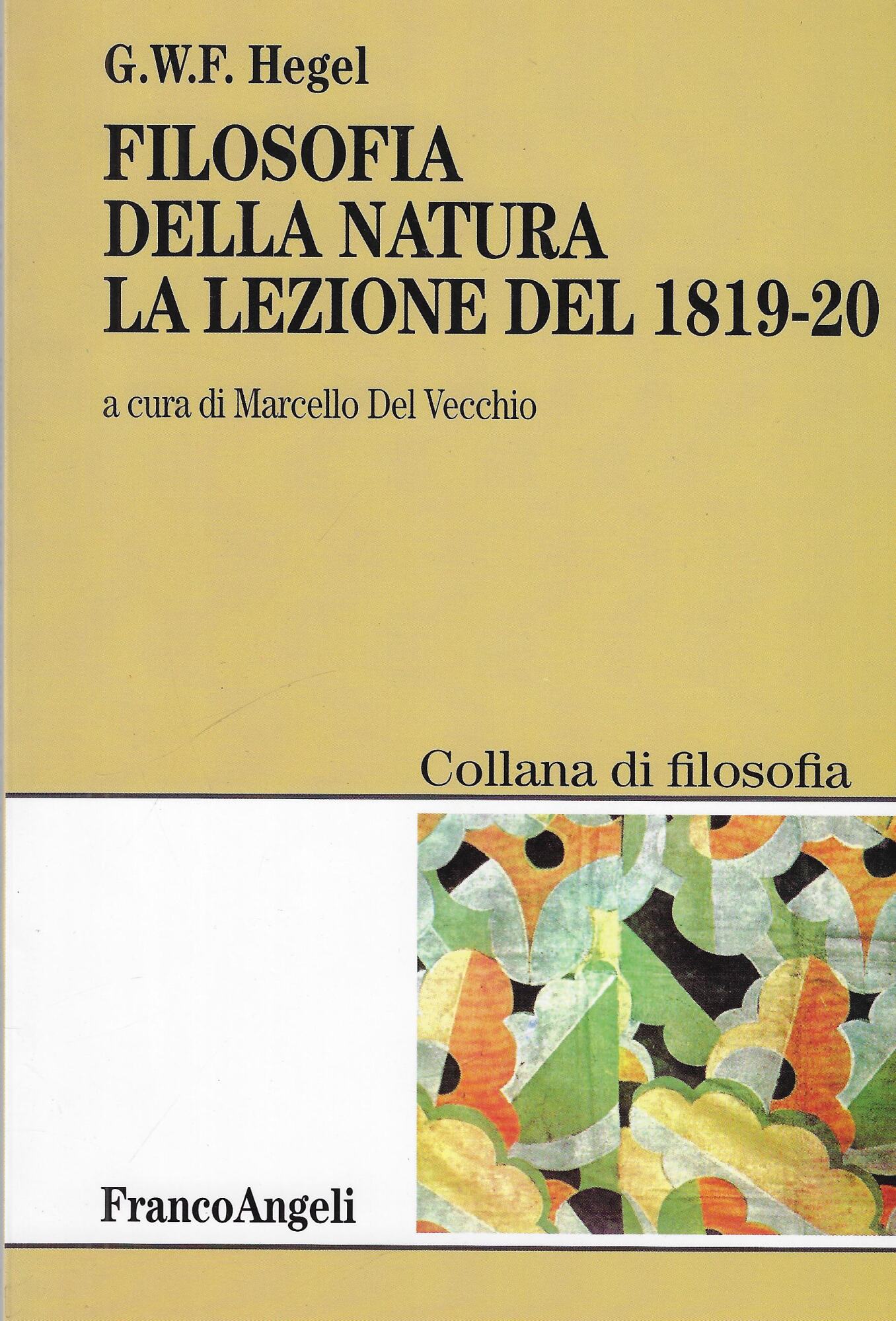 Filosofia della natura. La lezione del 1819-1820