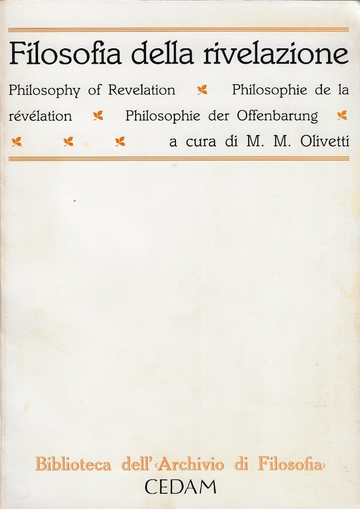 Filosofia della rivelazione