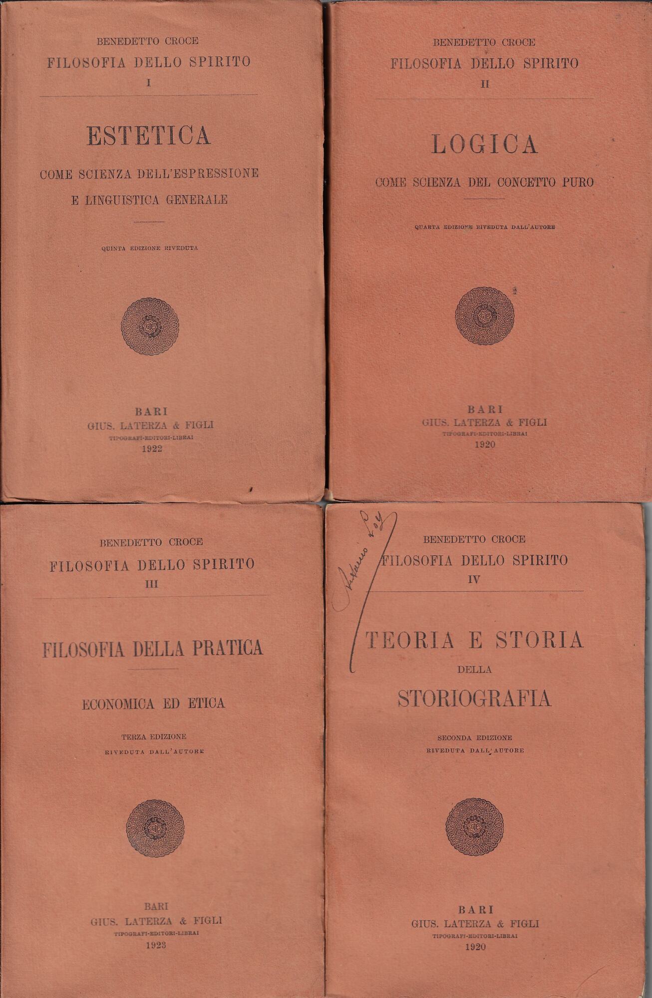 Filosofia dello spirito (4 volumi)