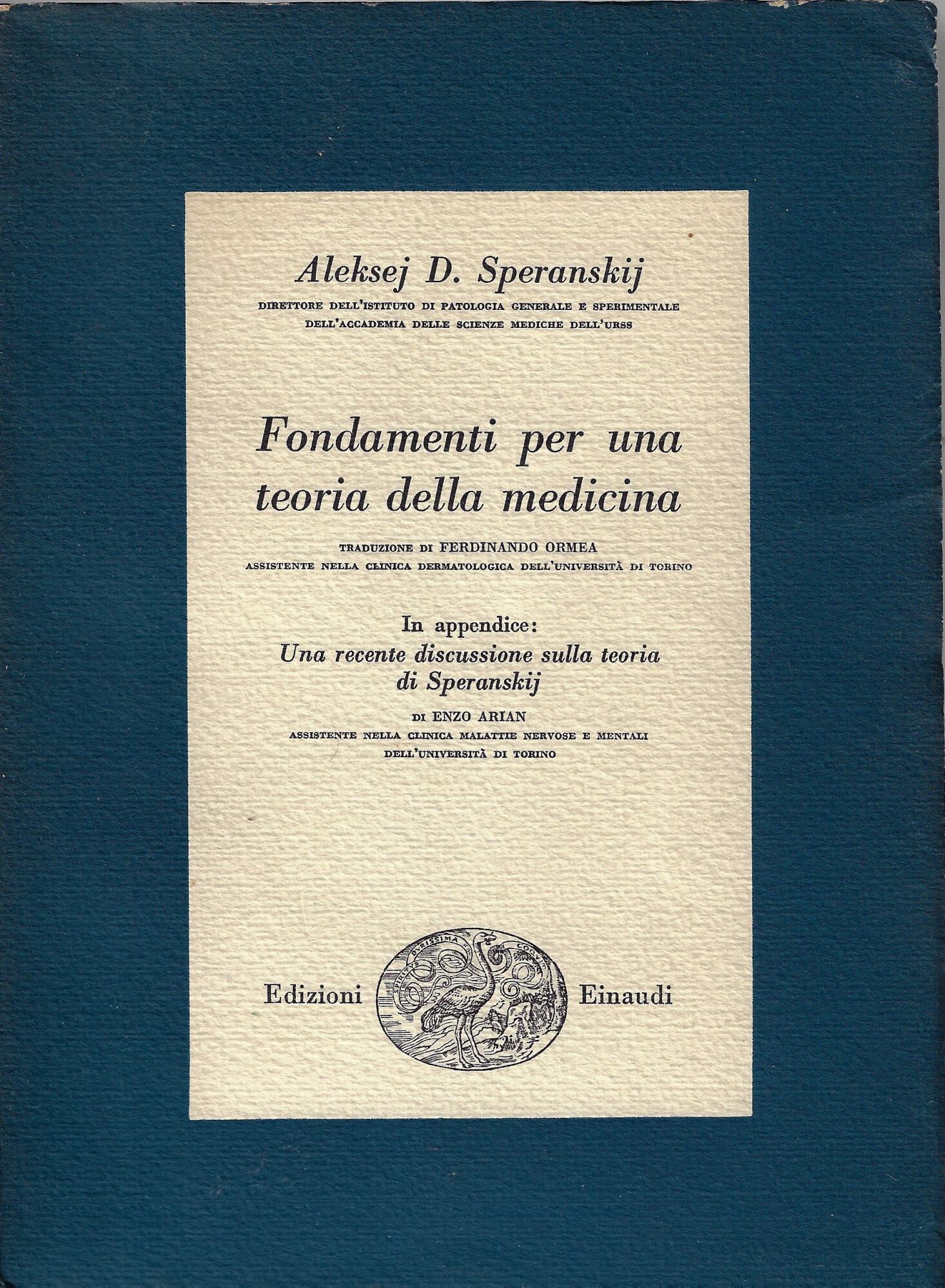 Fondamenti per una teoria della medicina