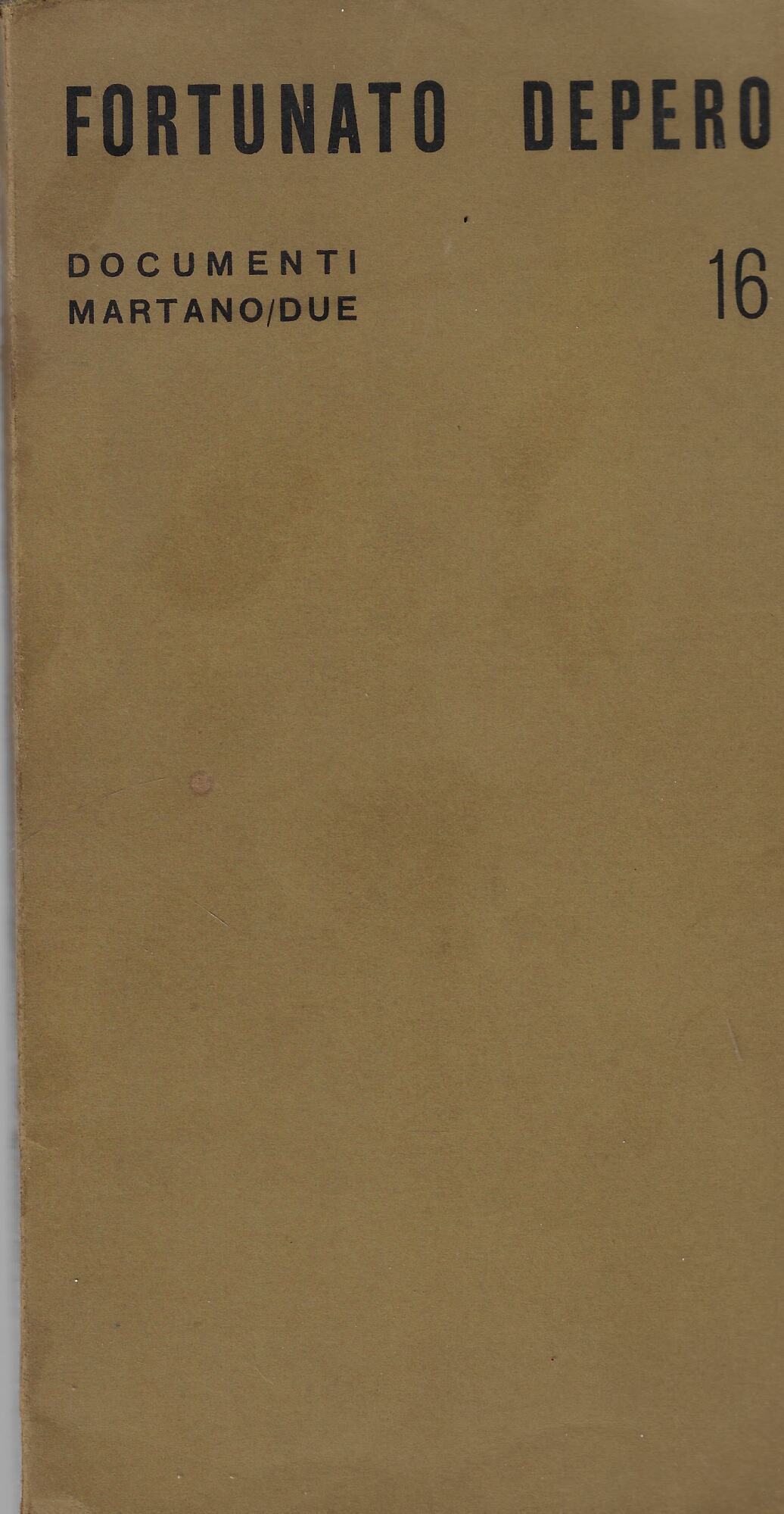 Fortunato Depero: opere 1911-1930 : marzo-aprile 1969