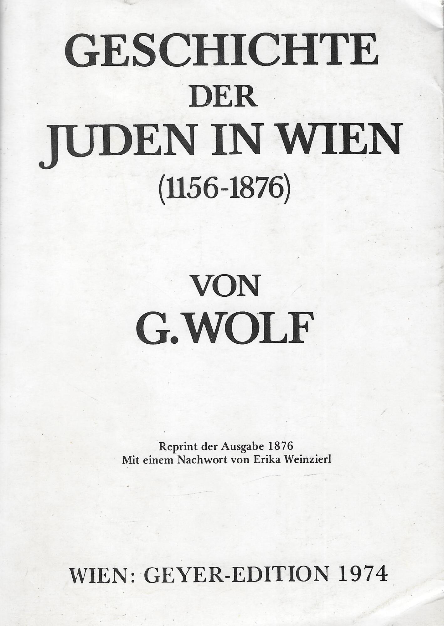 Geschichte der juden in Wien