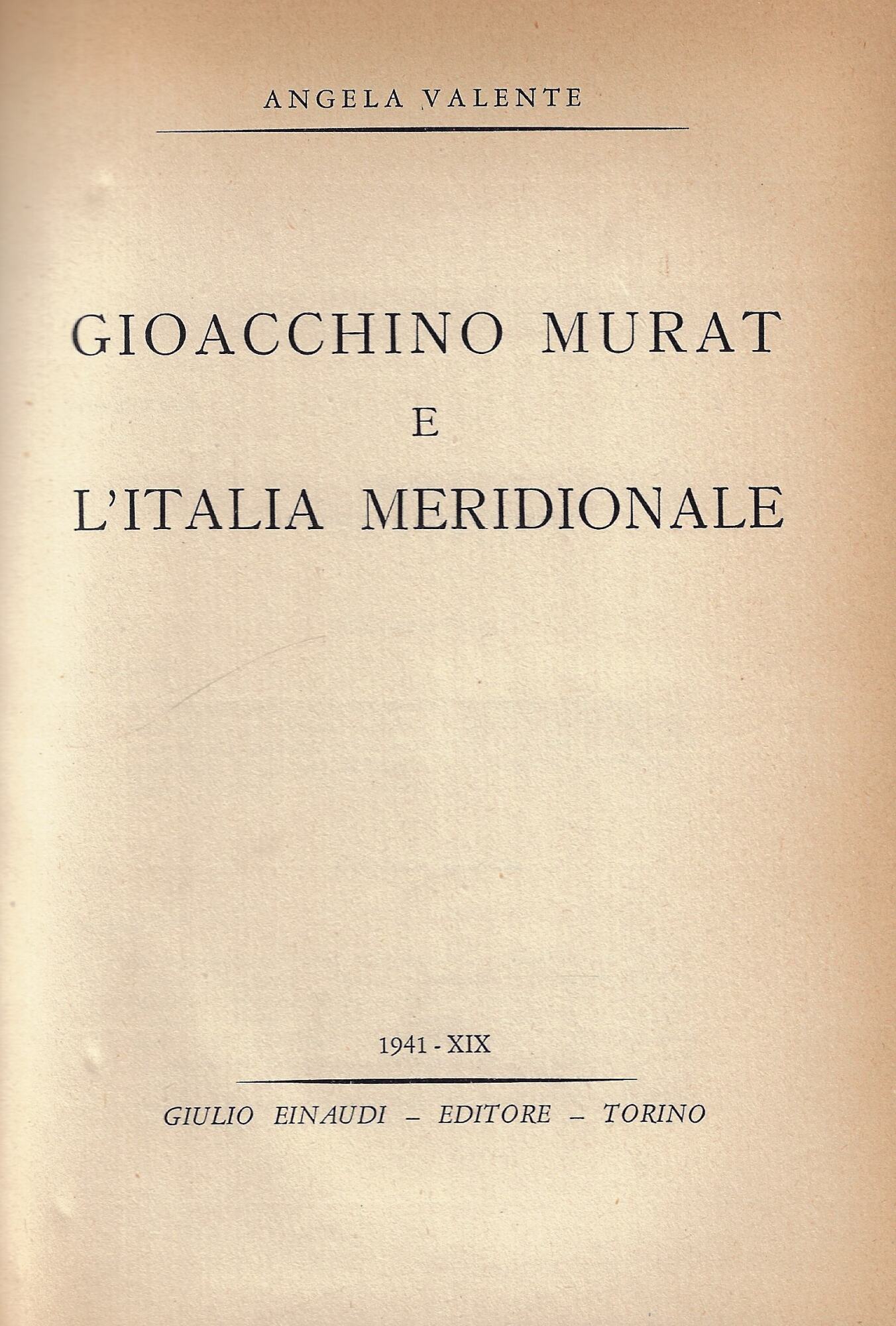 Gioacchino Murat e l'Italia meridionale