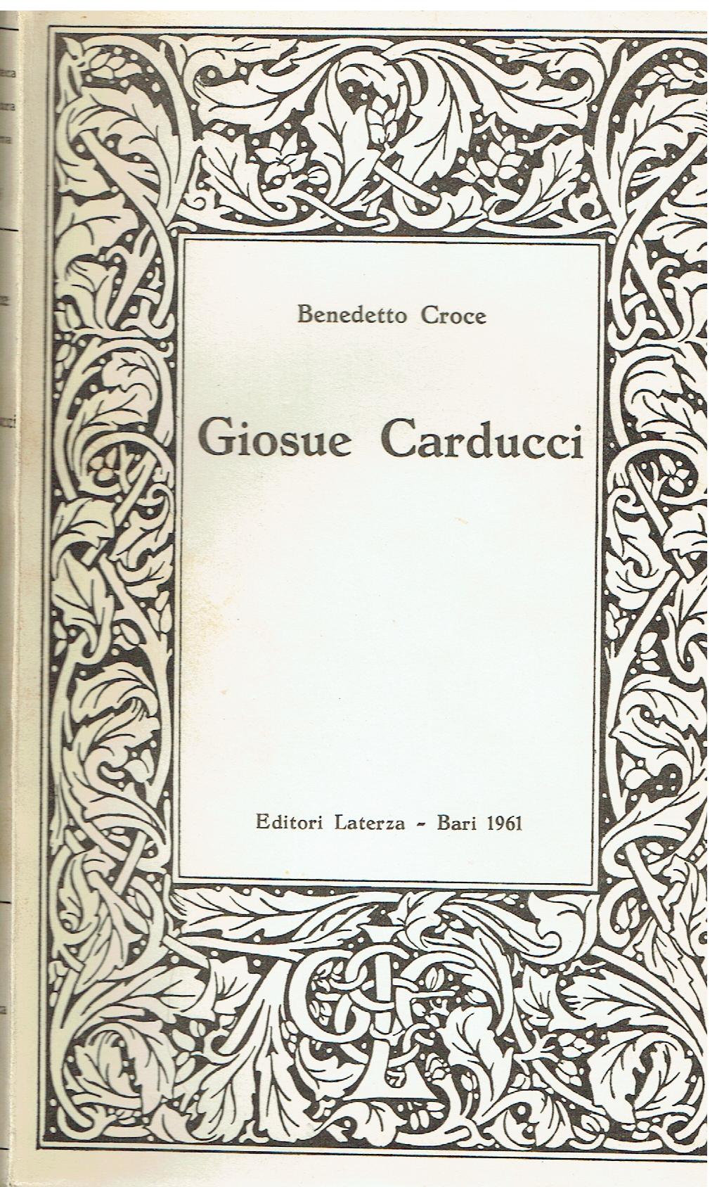Giosue Carducci : studio critico