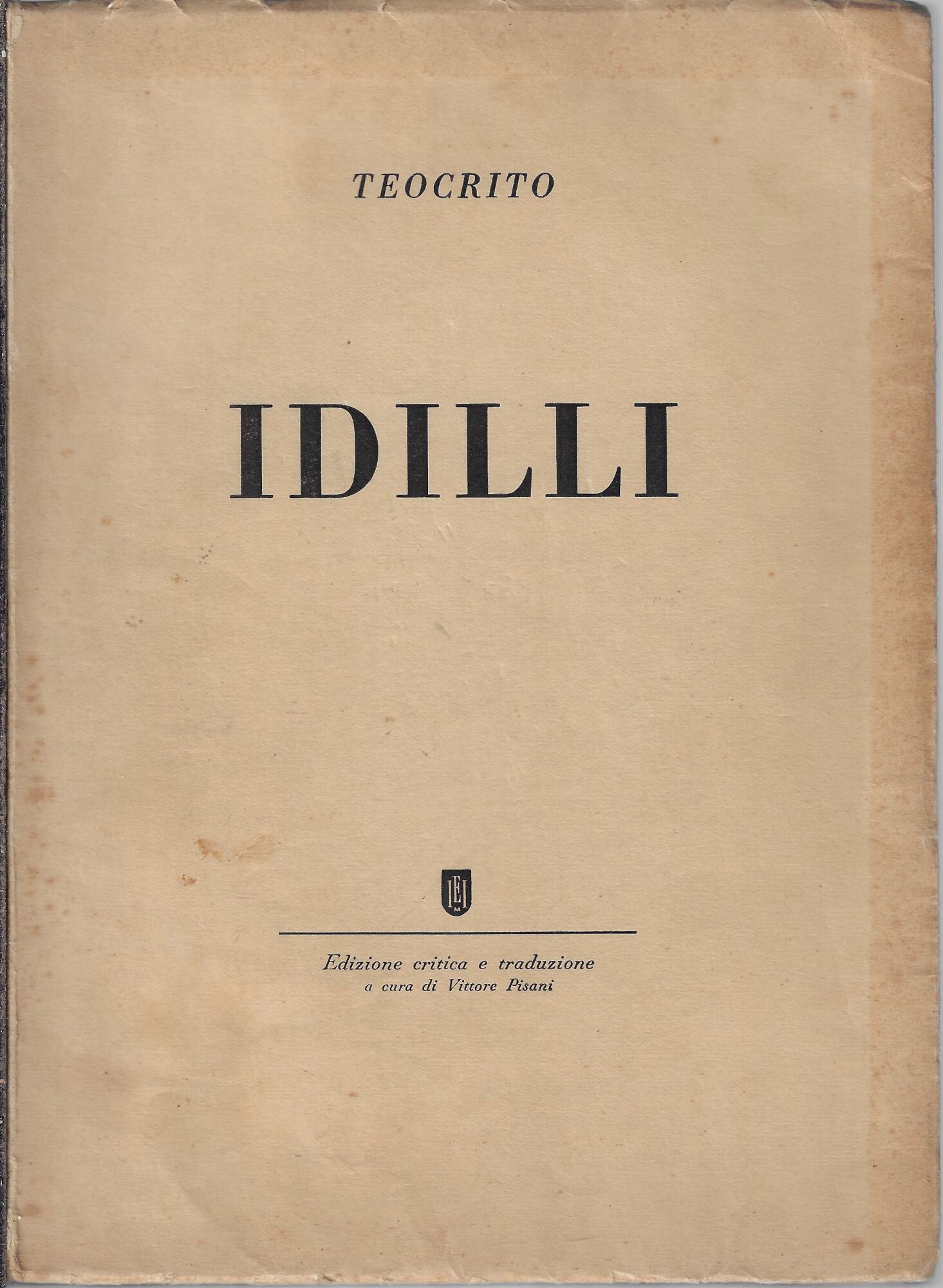 Gli Idilli e gli Epigrammi