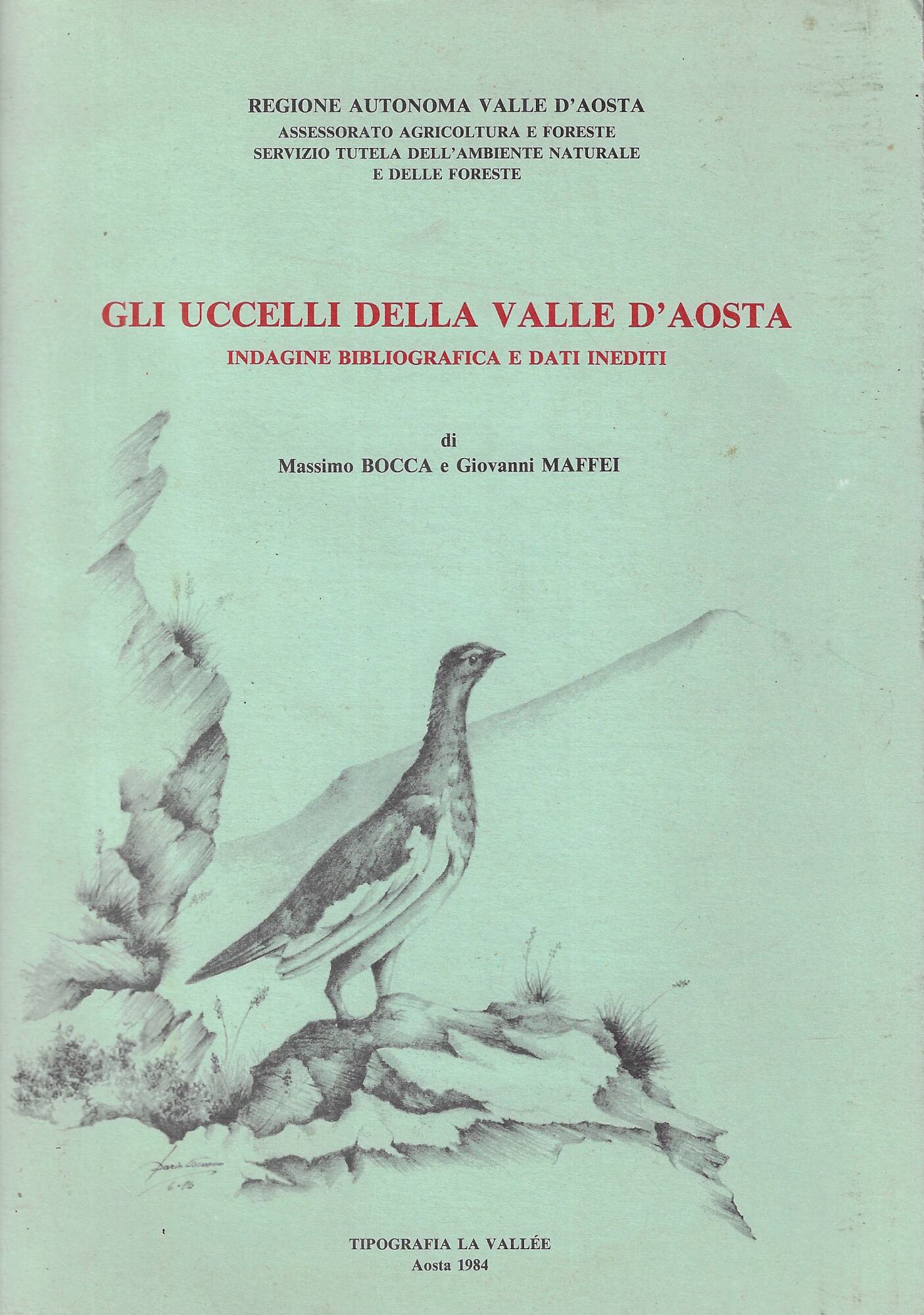 Gli uccelli della Valle d'Aosta : indagine bibliografica e dati …