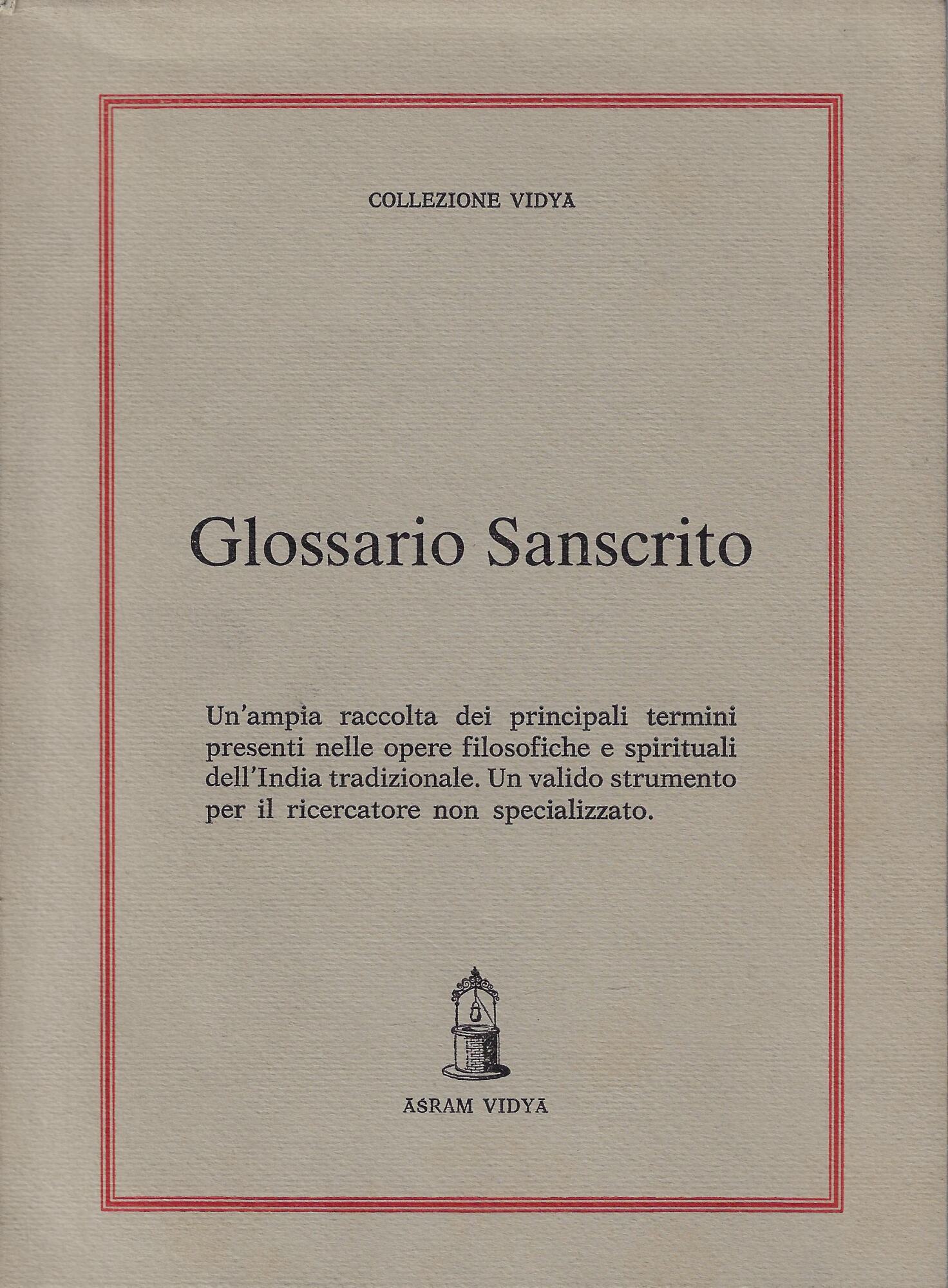 Glossario Sancrito