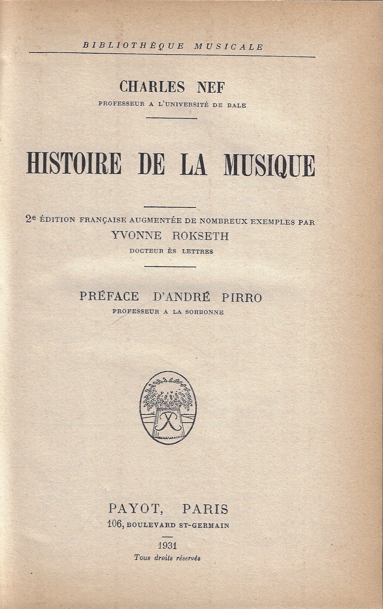 Histoire de la musique